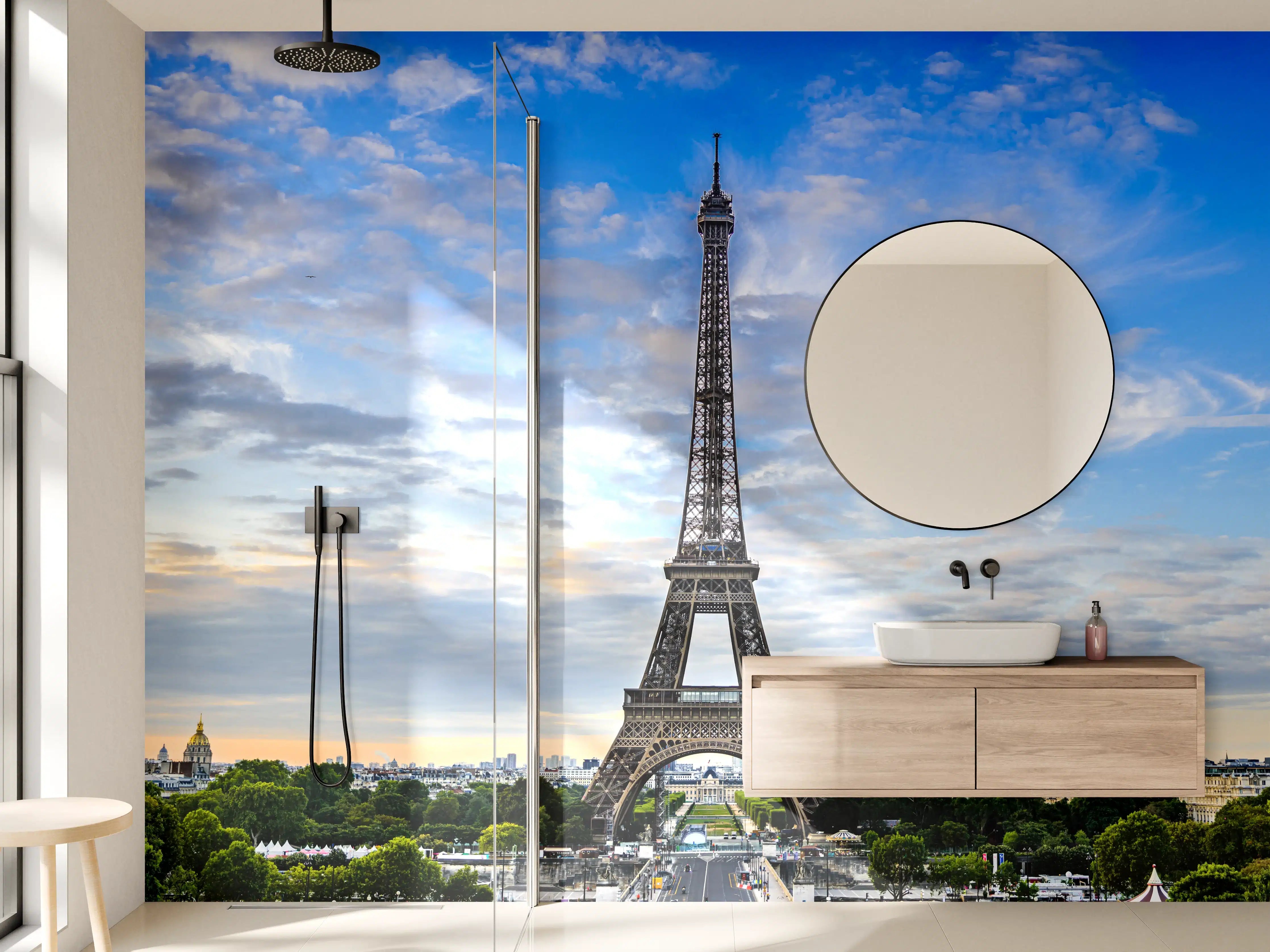 Wandverkleidung Bad - Paris-Eiffelturm im Sonnenuntergang