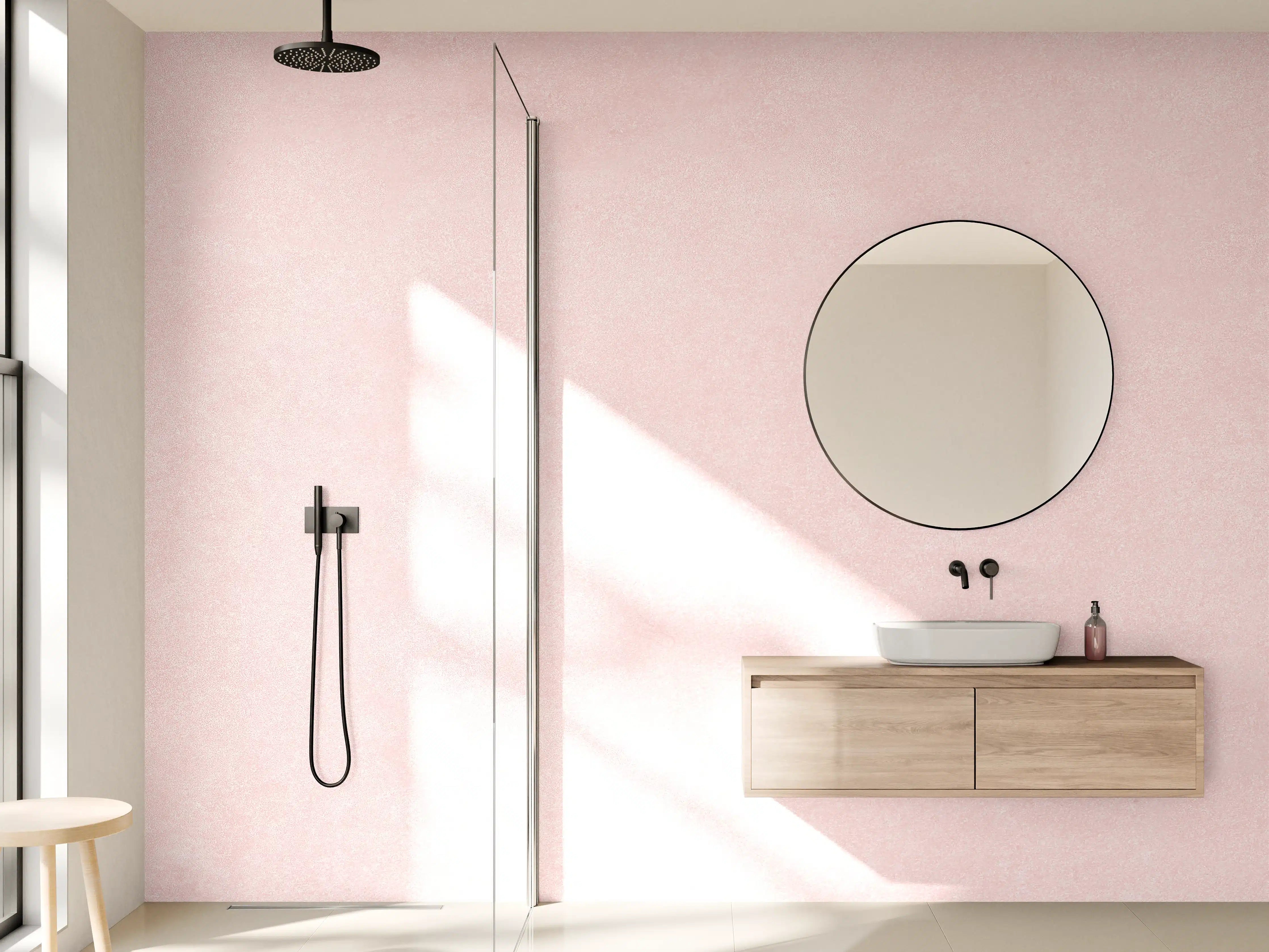 Wandverkleidung Bad - Pinke Wandtextur