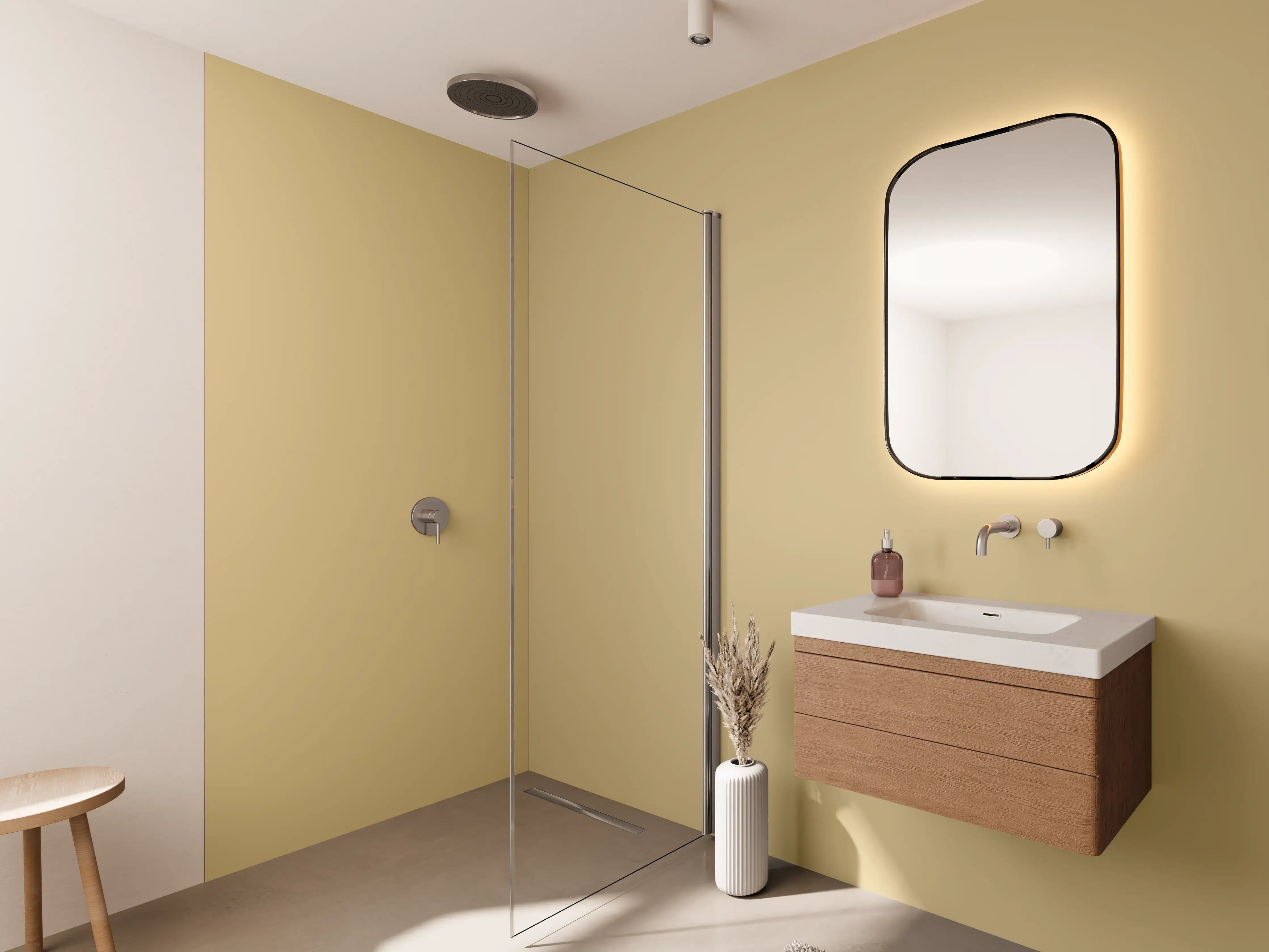 Wandverkleidung Bad - RAL 1001 (Beige)