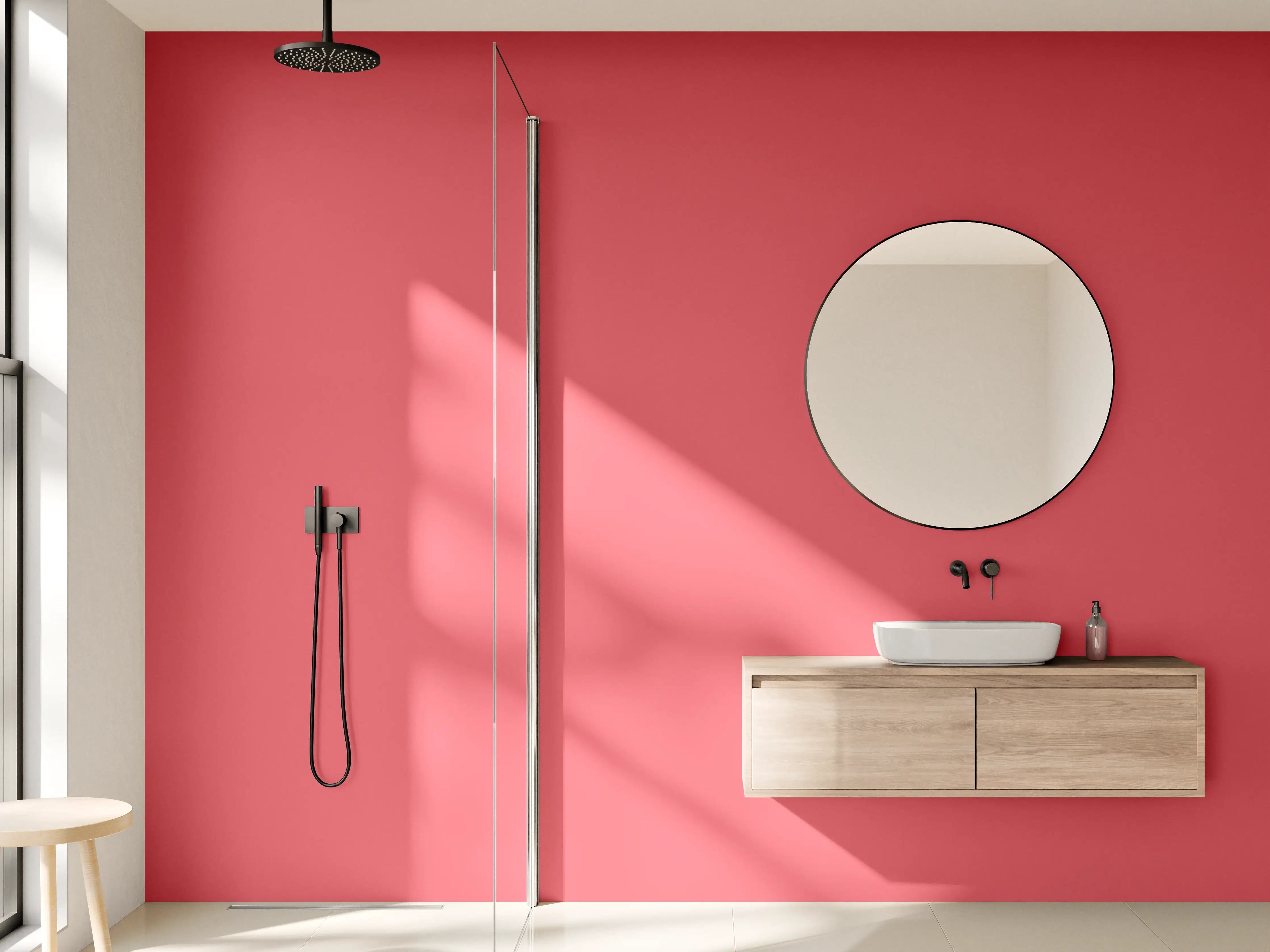 Wandverkleidung Bad - RAL 3017 (Rosa)