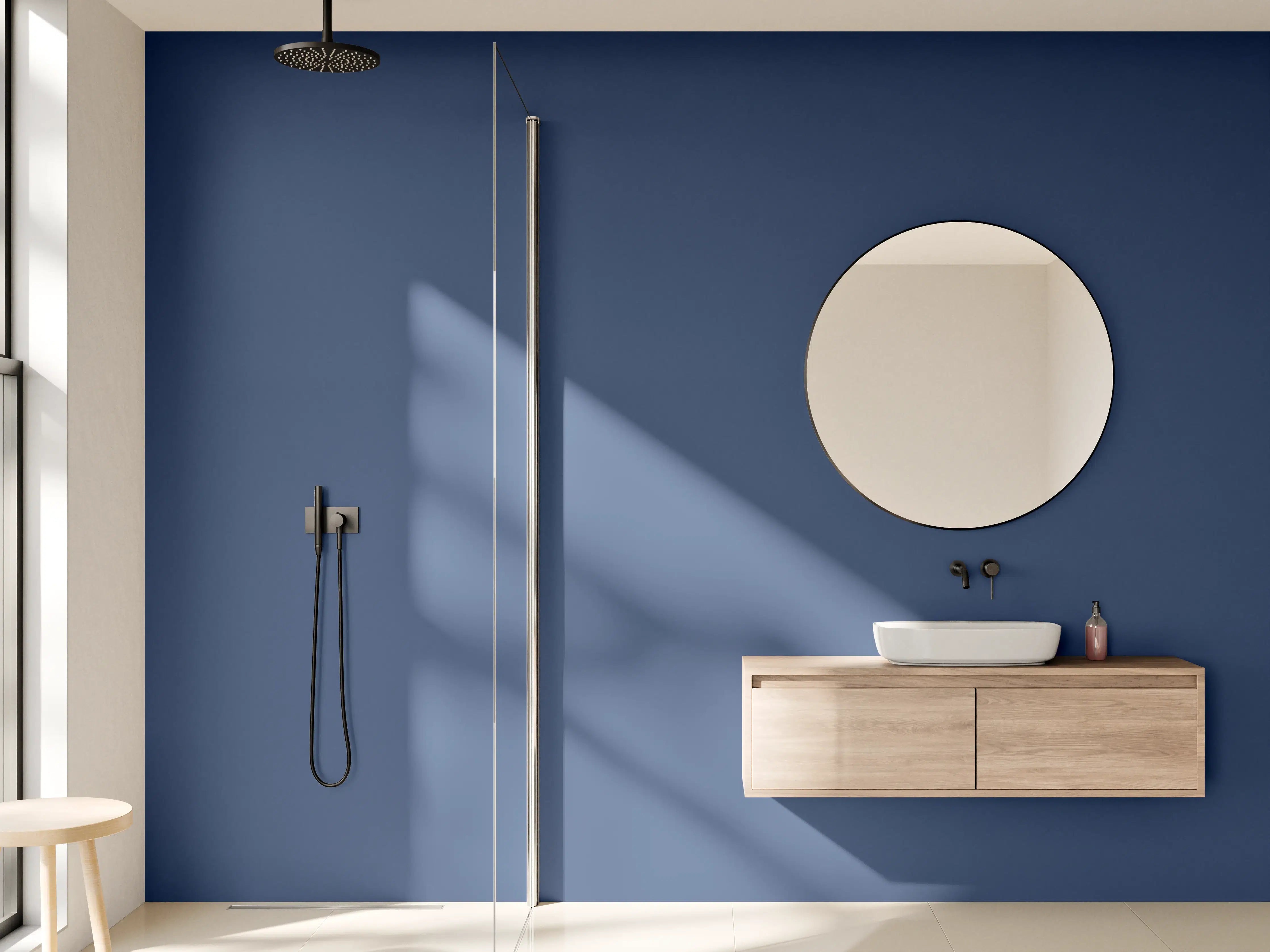 Wandverkleidung Bad - RAL 5000 (Violettblau)