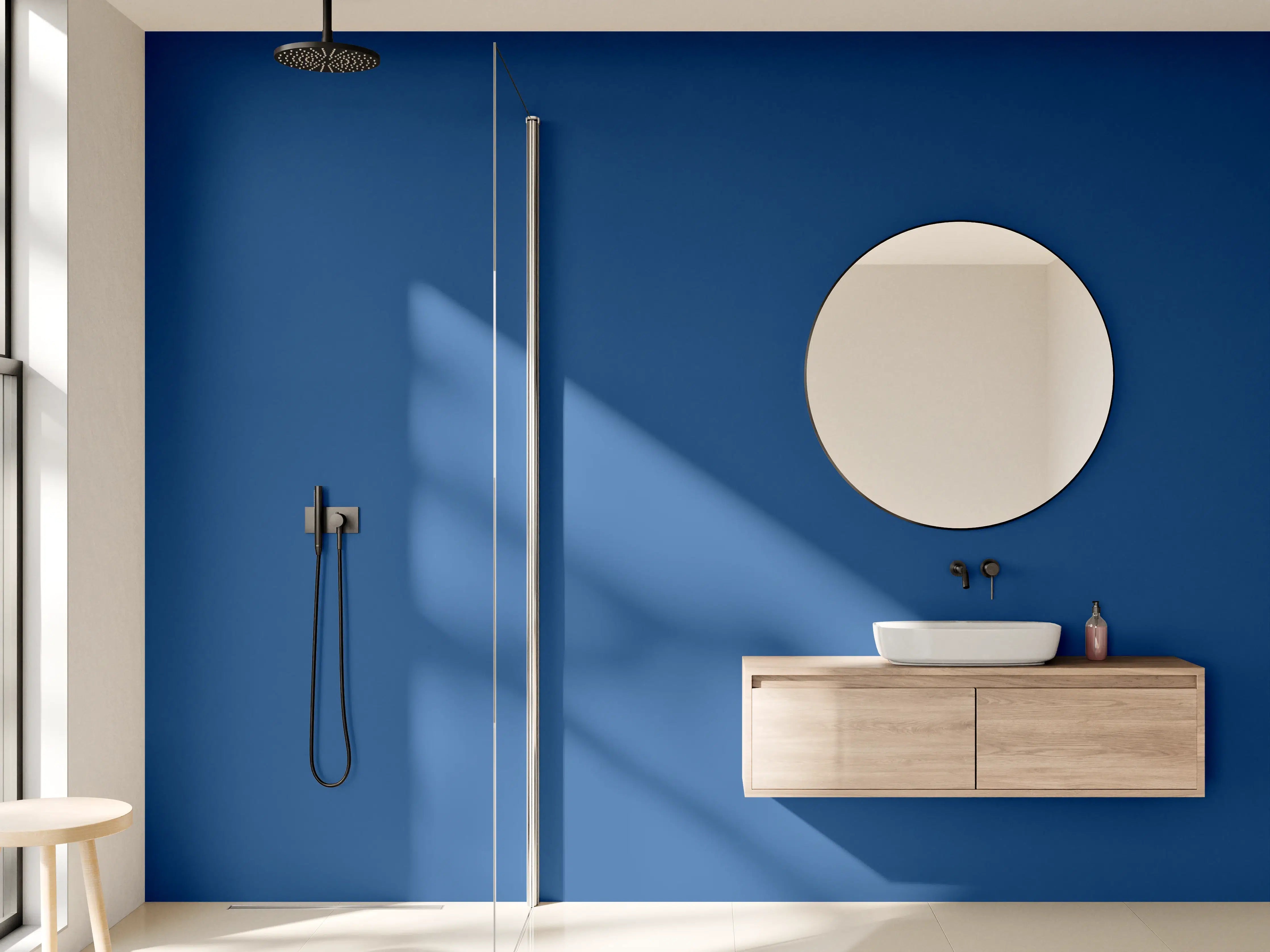 Wandverkleidung Bad - RAL 5010 (Enzianblau)