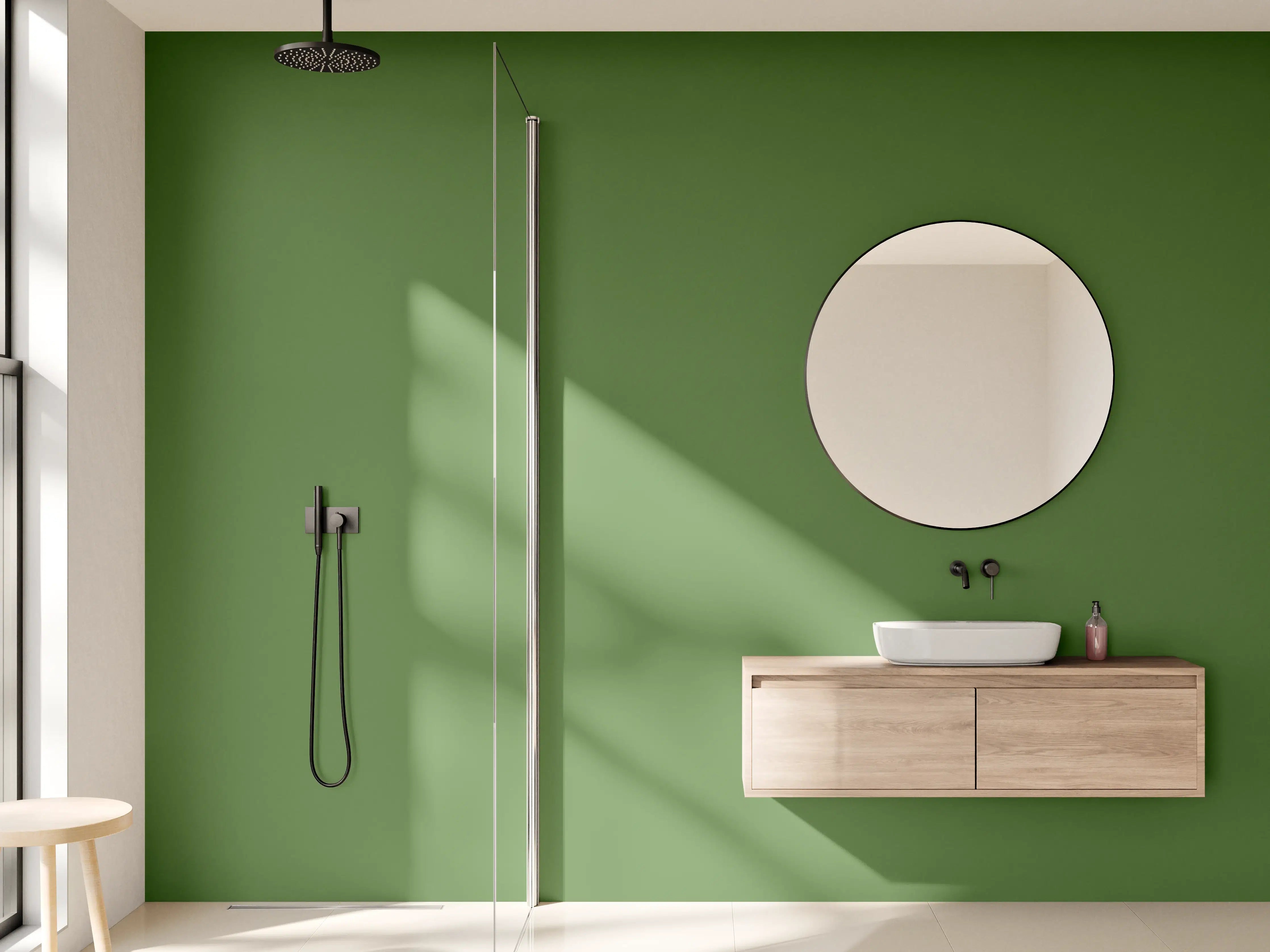 Wandverkleidung Bad - RAL 6025 (Farngrün)