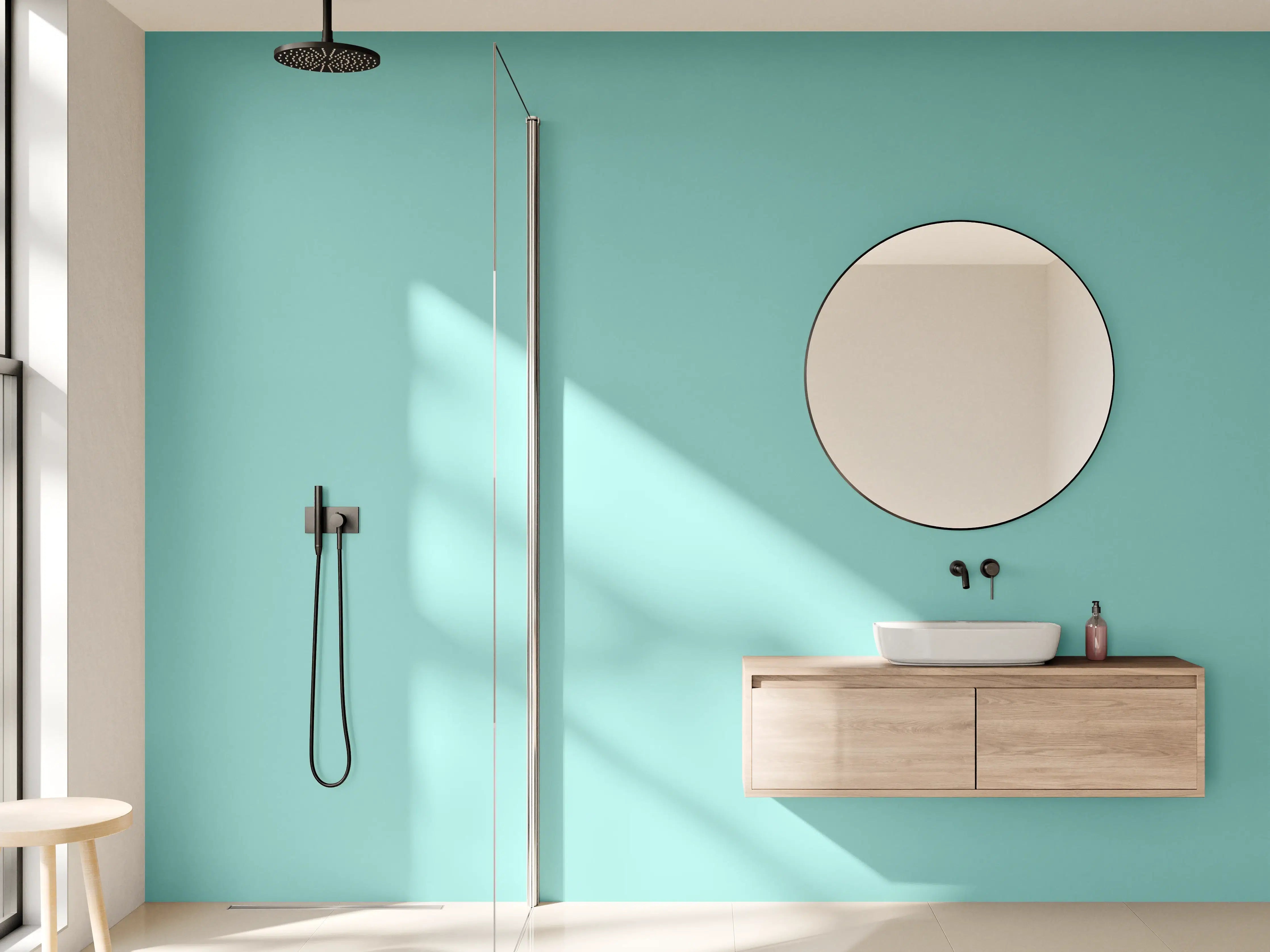 Wandverkleidung Bad - RAL 6027 (Hellgrün)