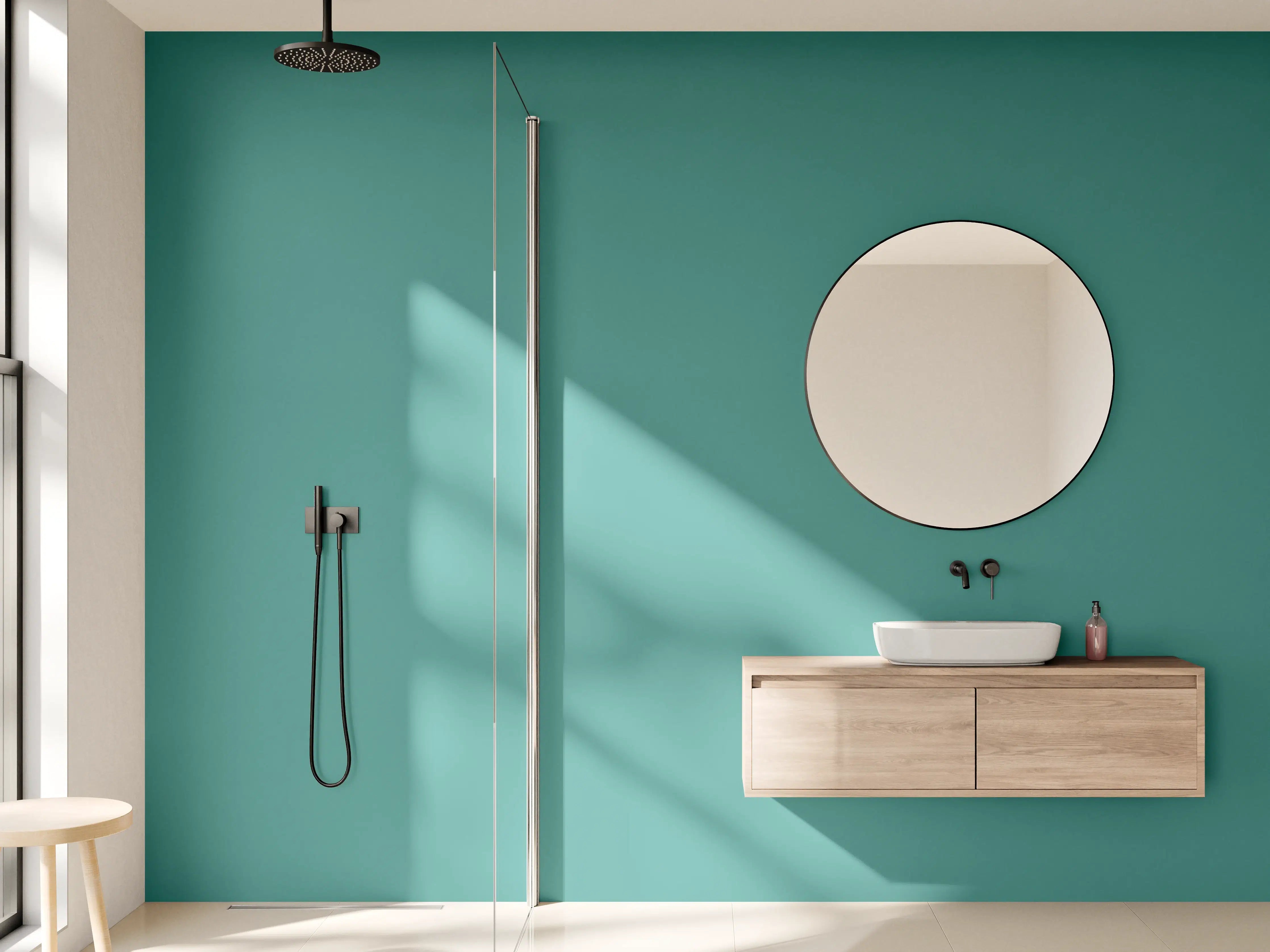 Wandverkleidung Bad - RAL 6033 (Minttürkis)