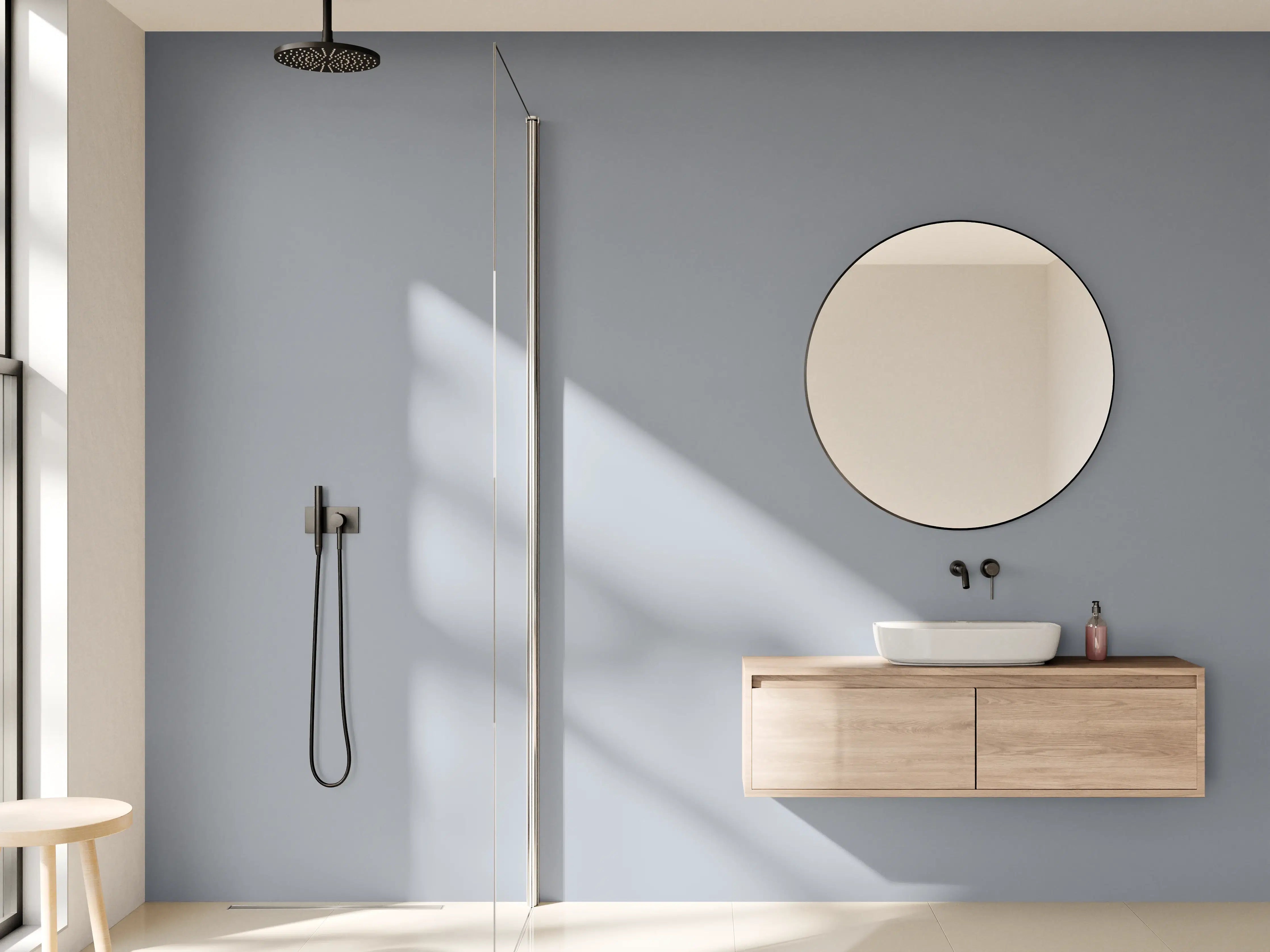 Wandverkleidung Bad - RAL 7001 (Silbergrau)