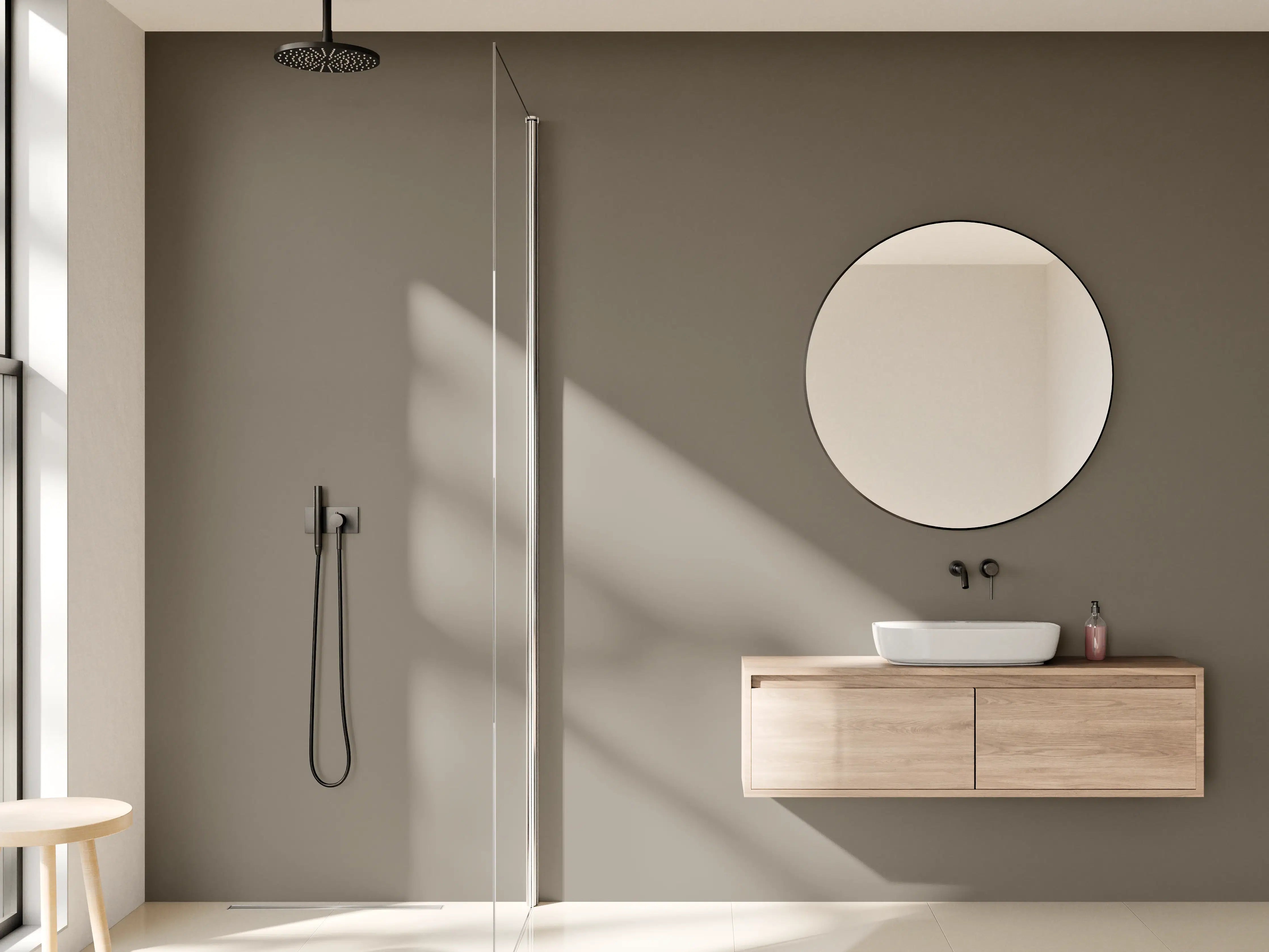 Wandverkleidung Bad - RAL 7006 (Beigegrau)