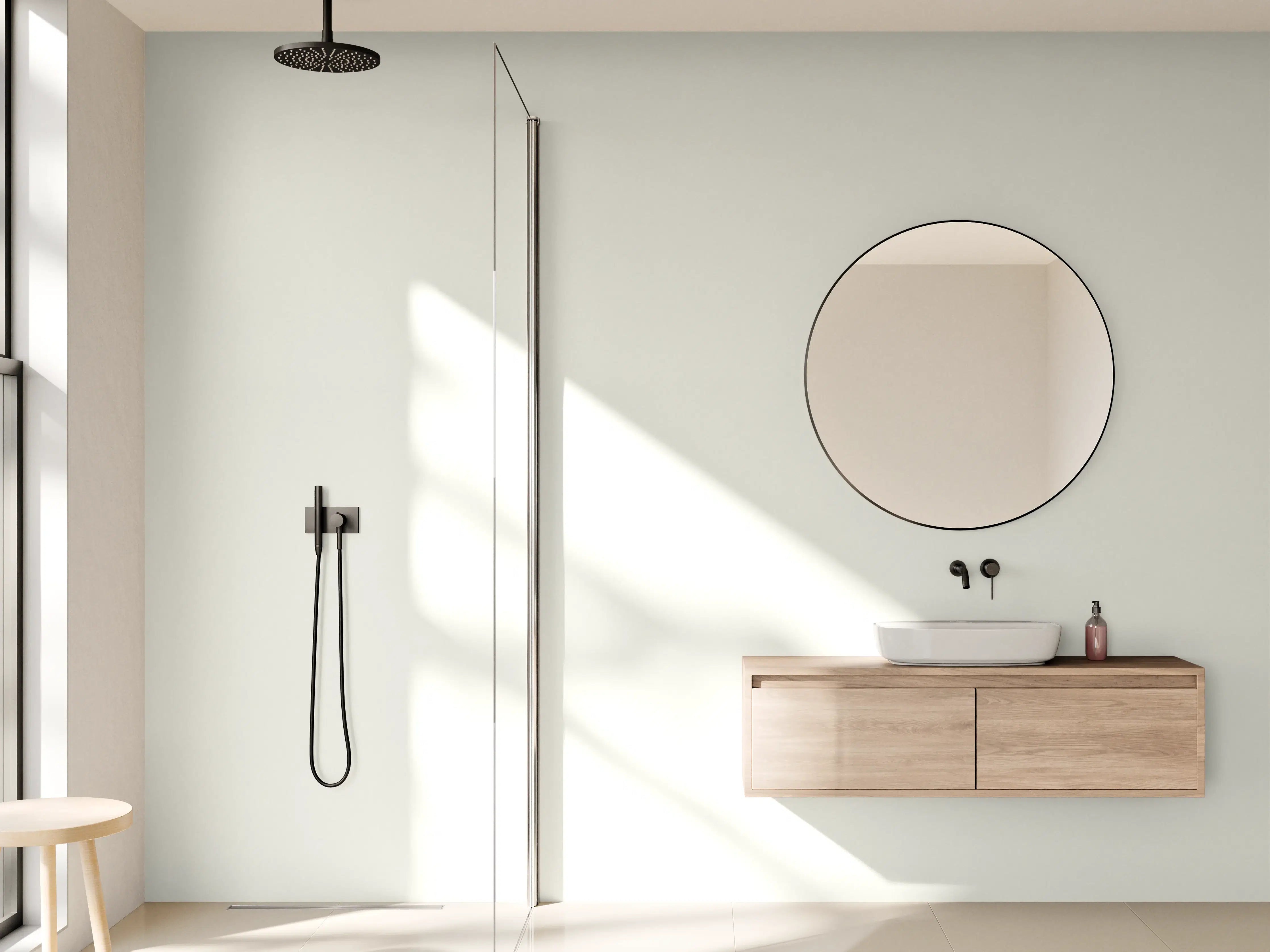 Wandverkleidung Bad - RAL 9002 (Grauweiß)