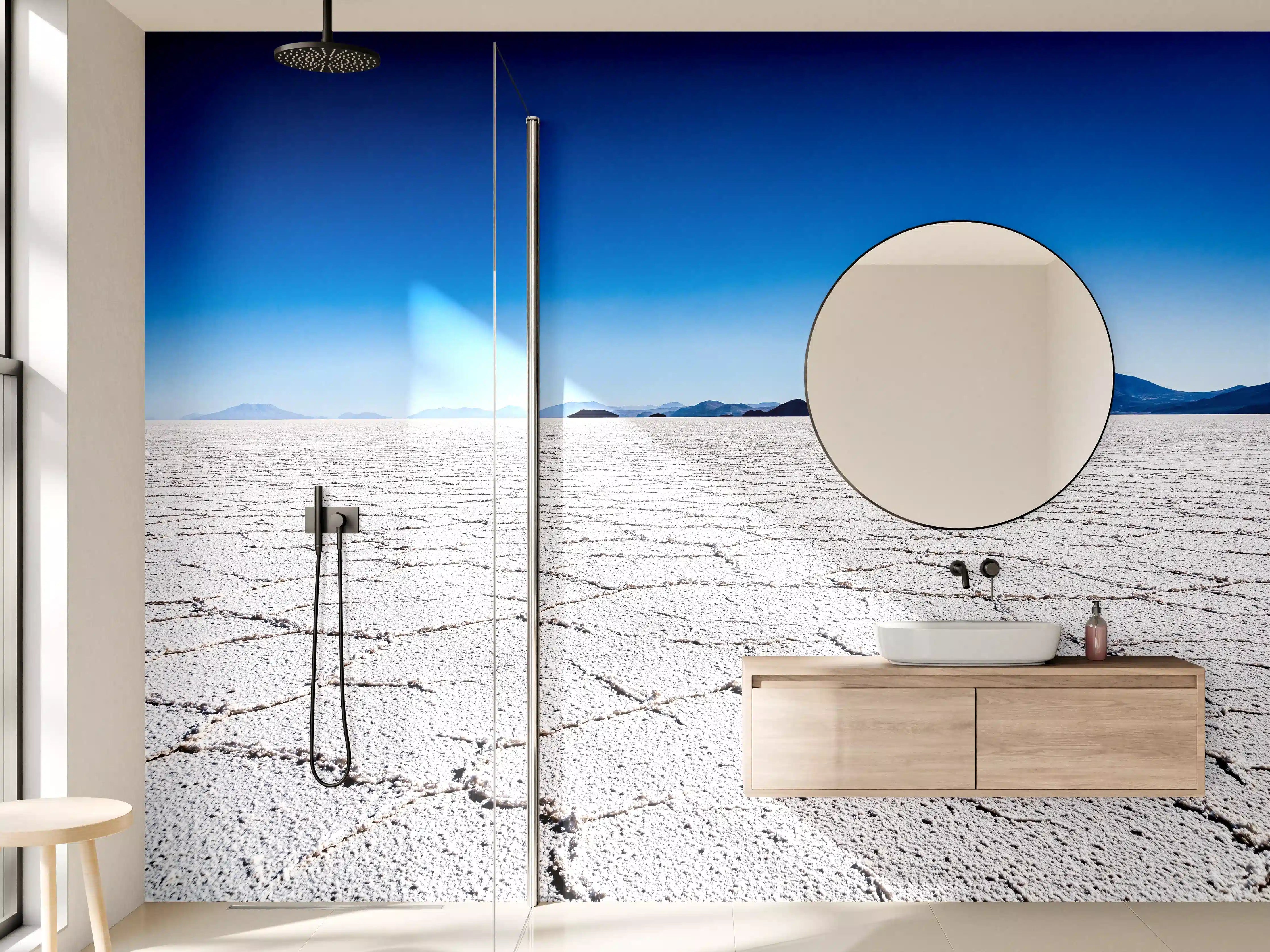 Wandverkleidung Bad - Salar Uyuni Salz Wüste
