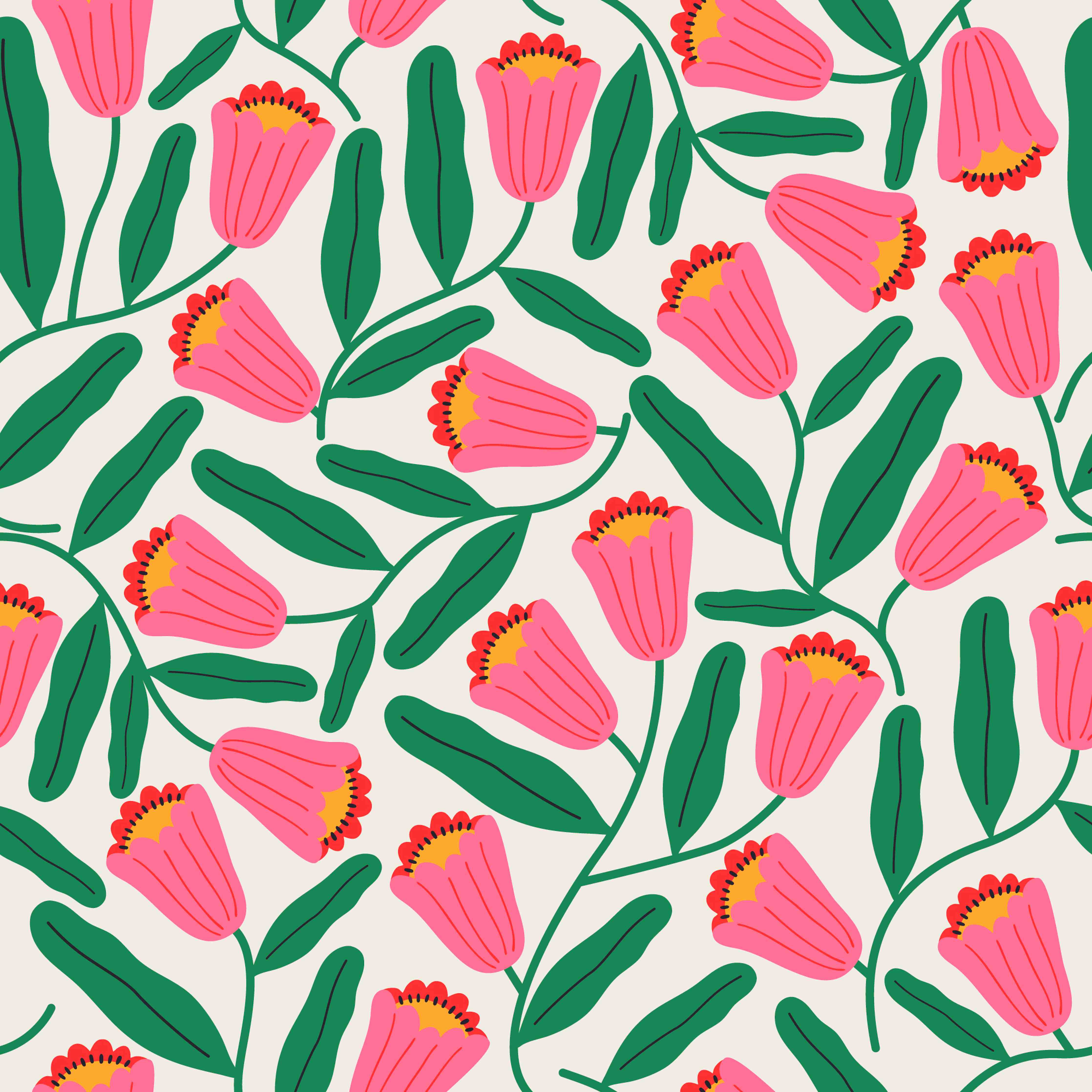 Wandverkleidung Bad-Sanfte Blumen in Pink, Grün und Grautönen