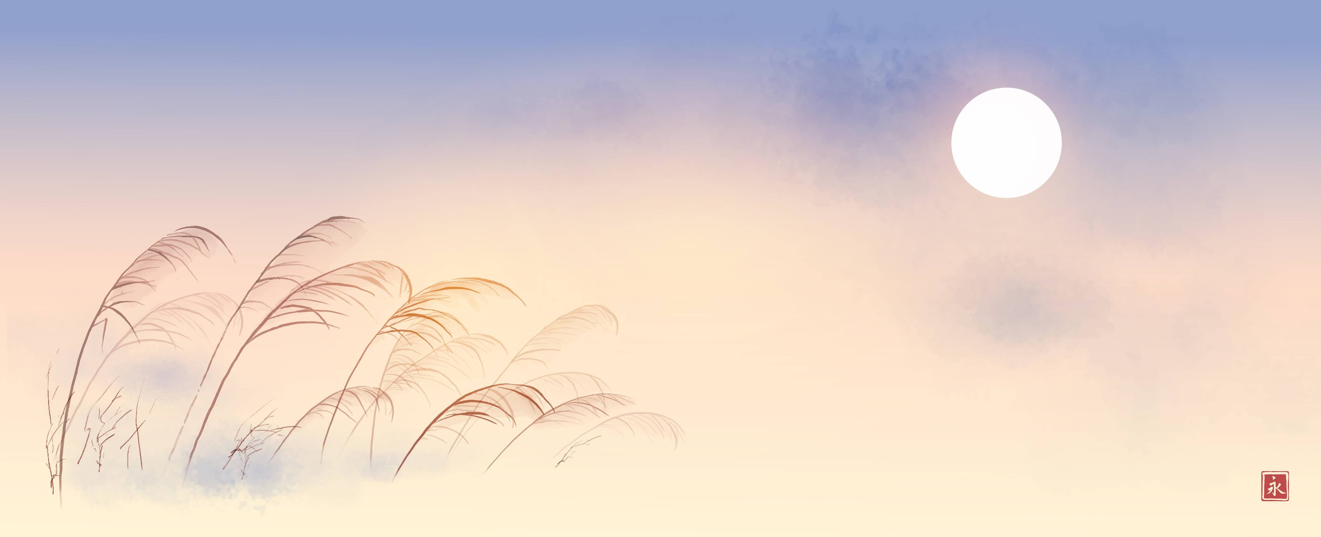 Wandverkleidung Bad-Sanfte Herbstlandschaft mit Sonnenaufgang