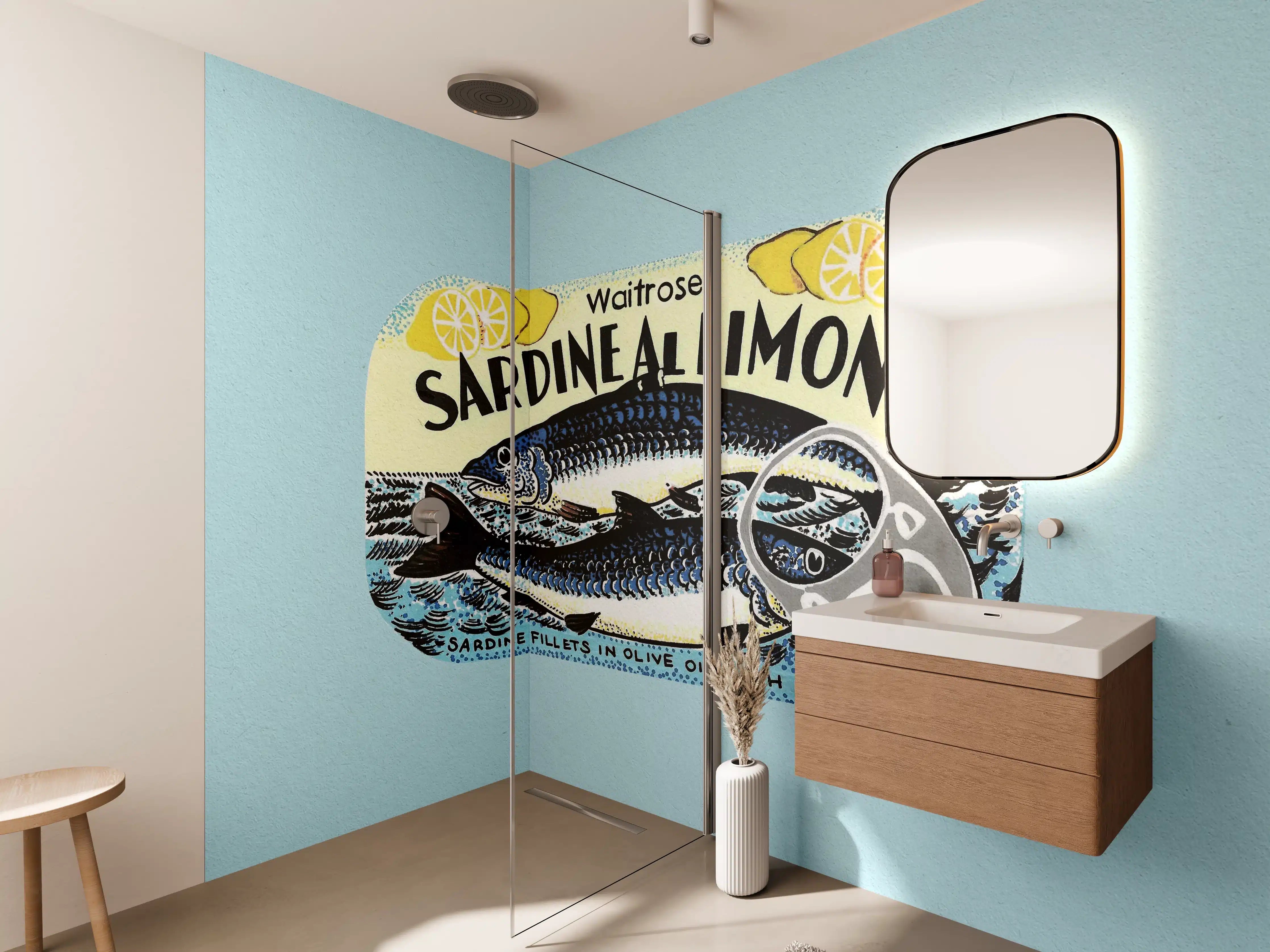 Wandverkleidung Bad - Sardine Al Limone