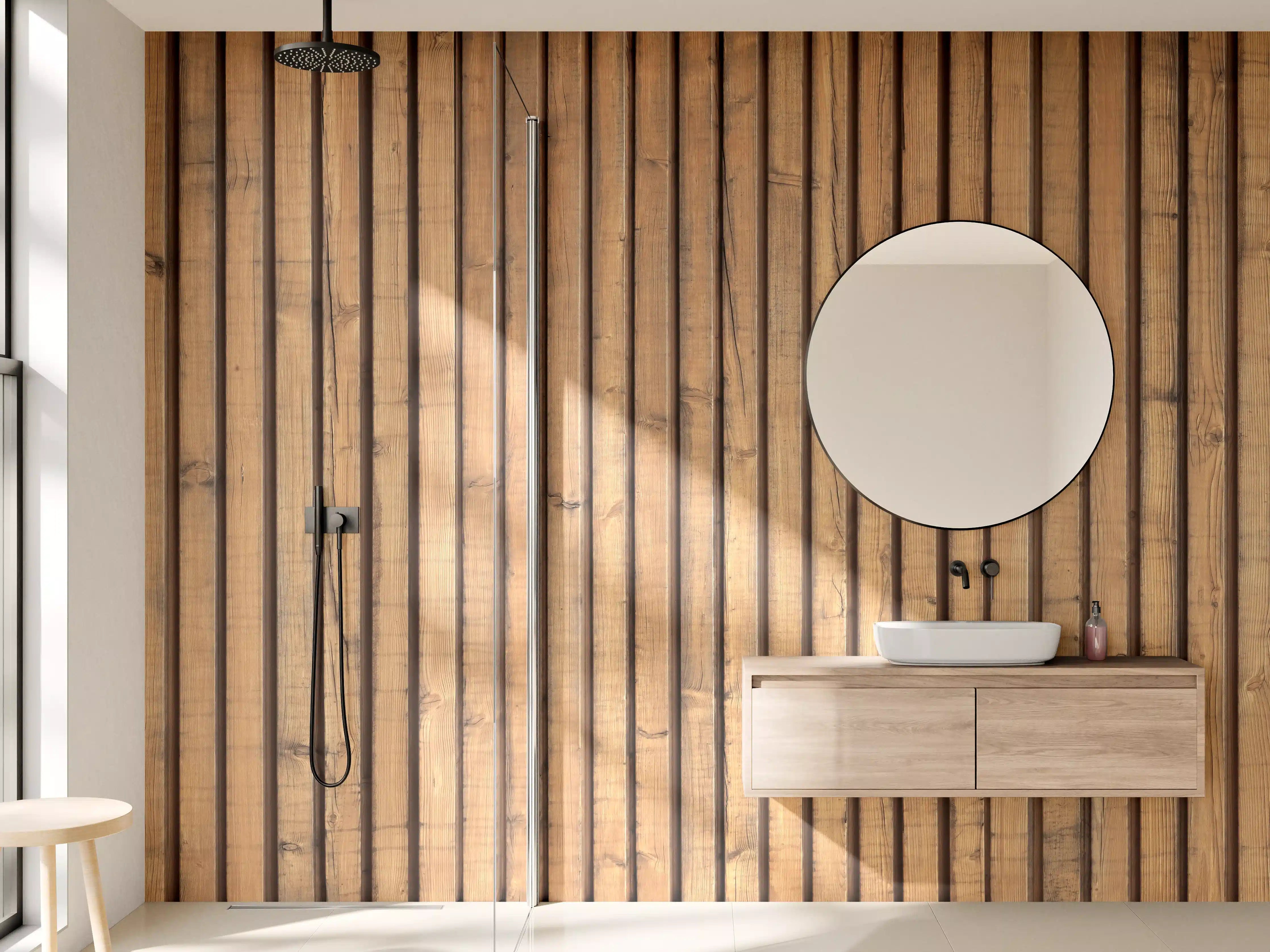 Wandverkleidung Bad - Schöne Holzwand