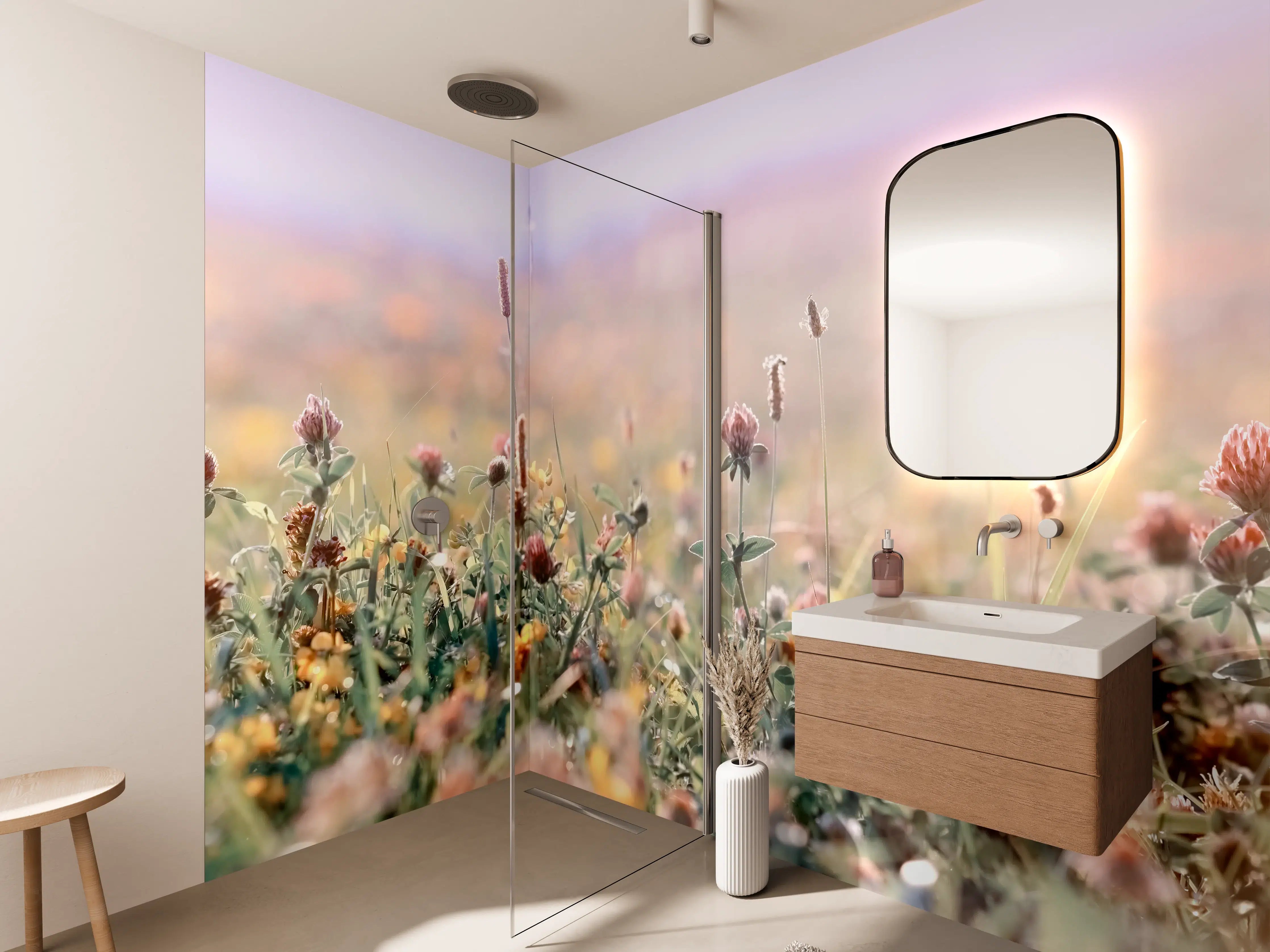 Wandverkleidung Bad - Schöne Wiese