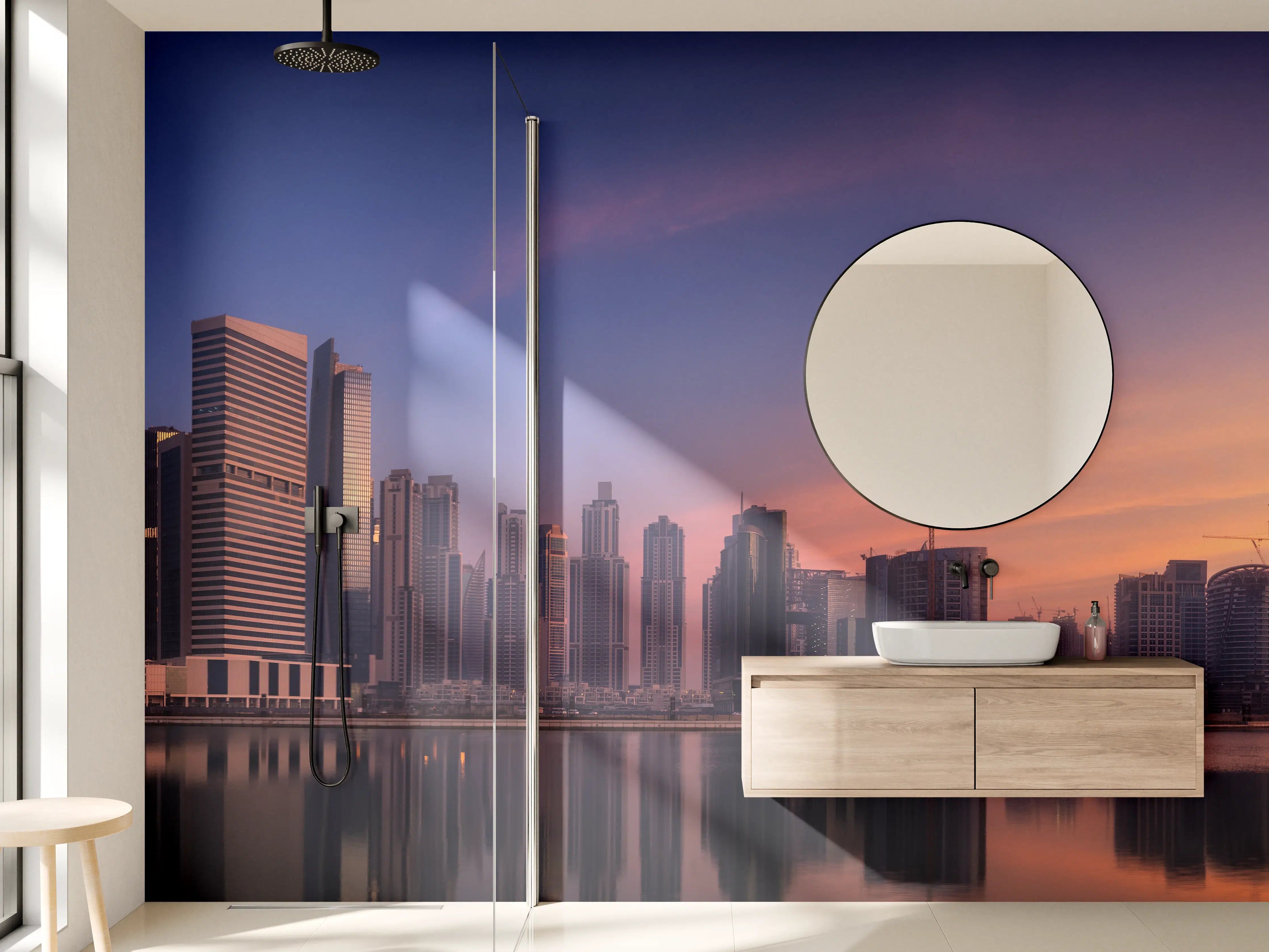 Wandverkleidung Bad - Schönes Stadtbild von Dubai
