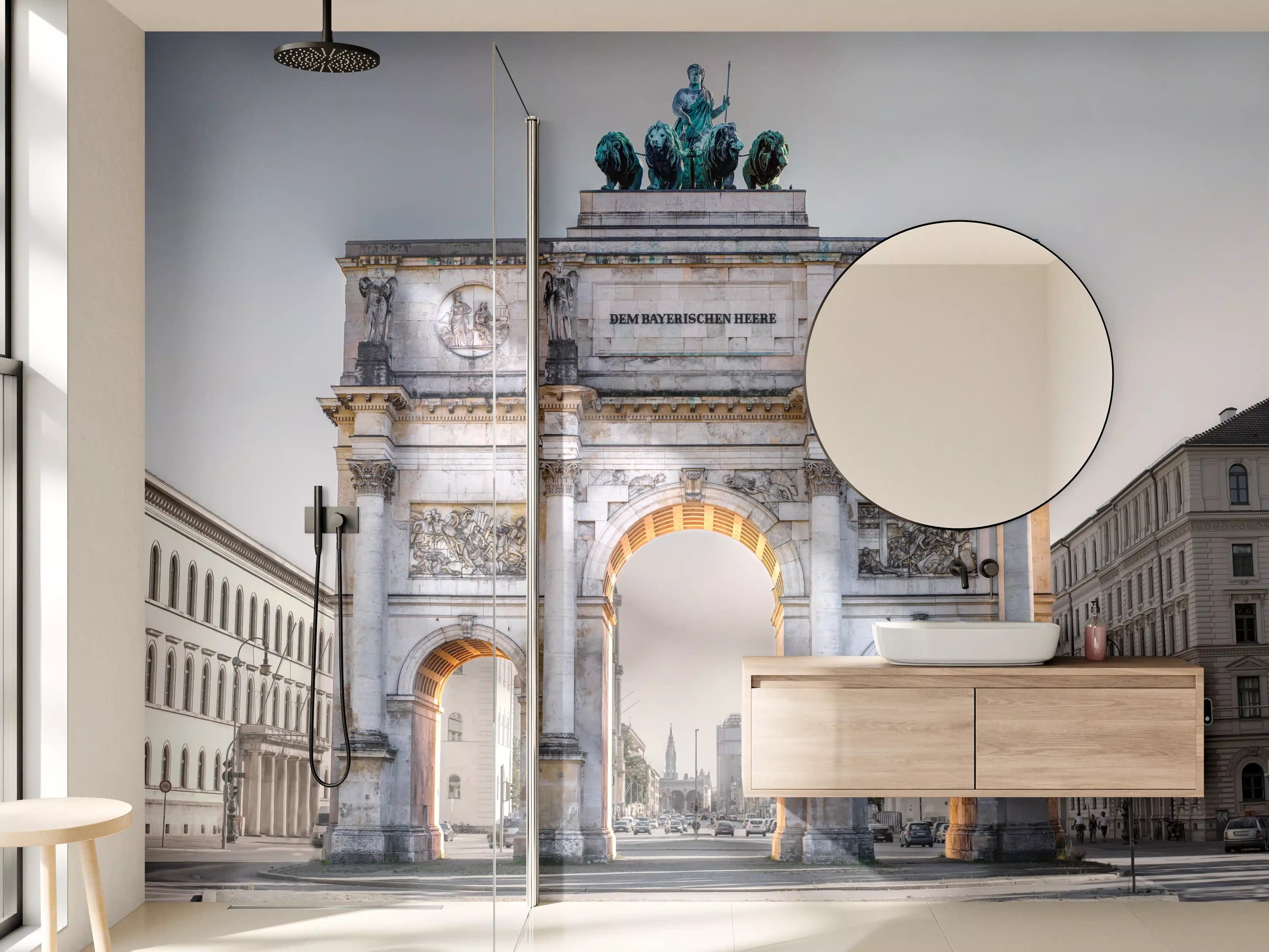 Wandverkleidung Bad - Siegestor in München an der Leopoldstraße
