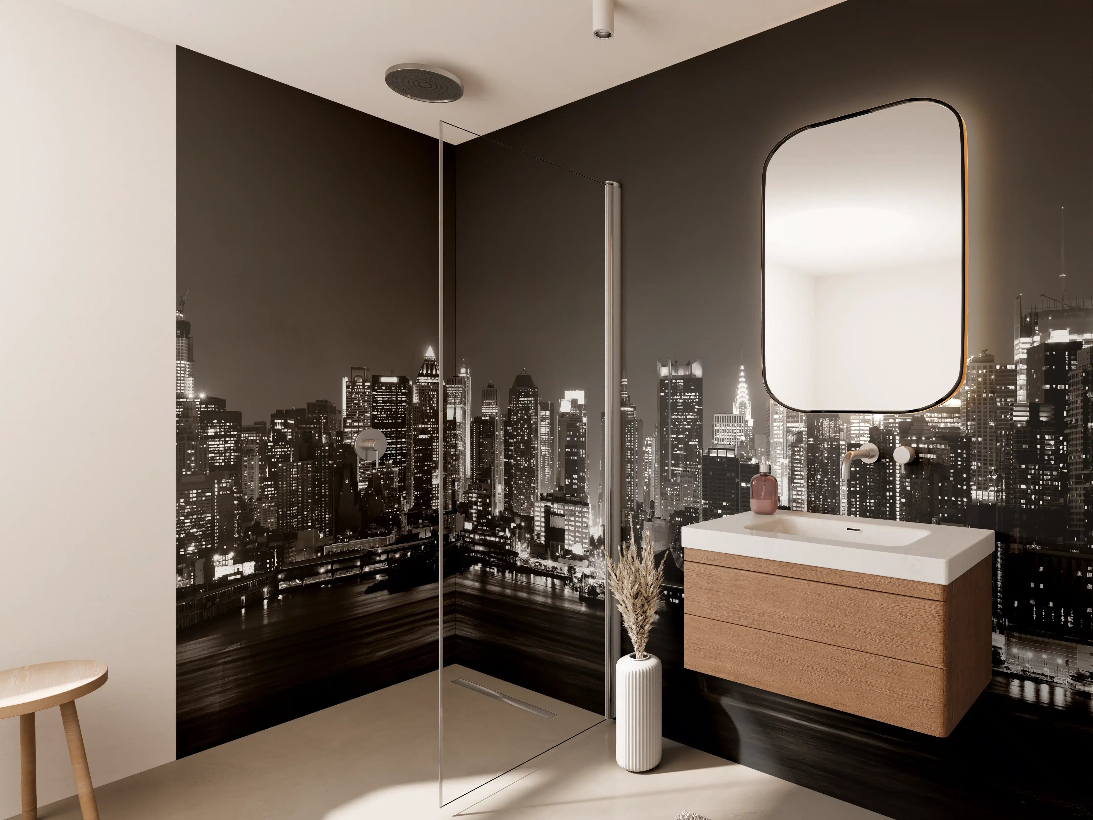 Wandverkleidung Bad - Skyline von Midtown Manhattan