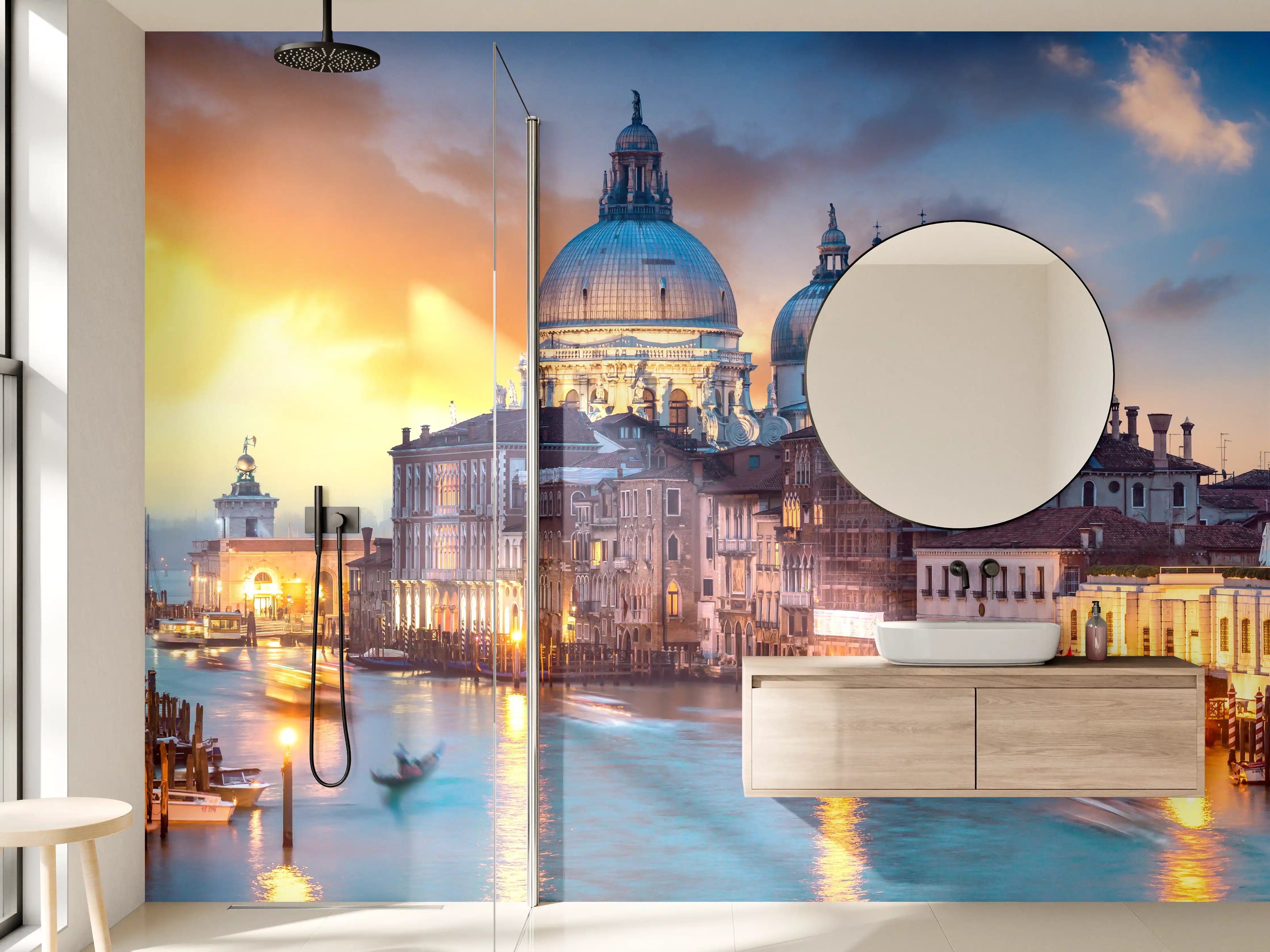 Wandverkleidung Bad - Sonnenuntergang am Canal Grande - Venedig 2