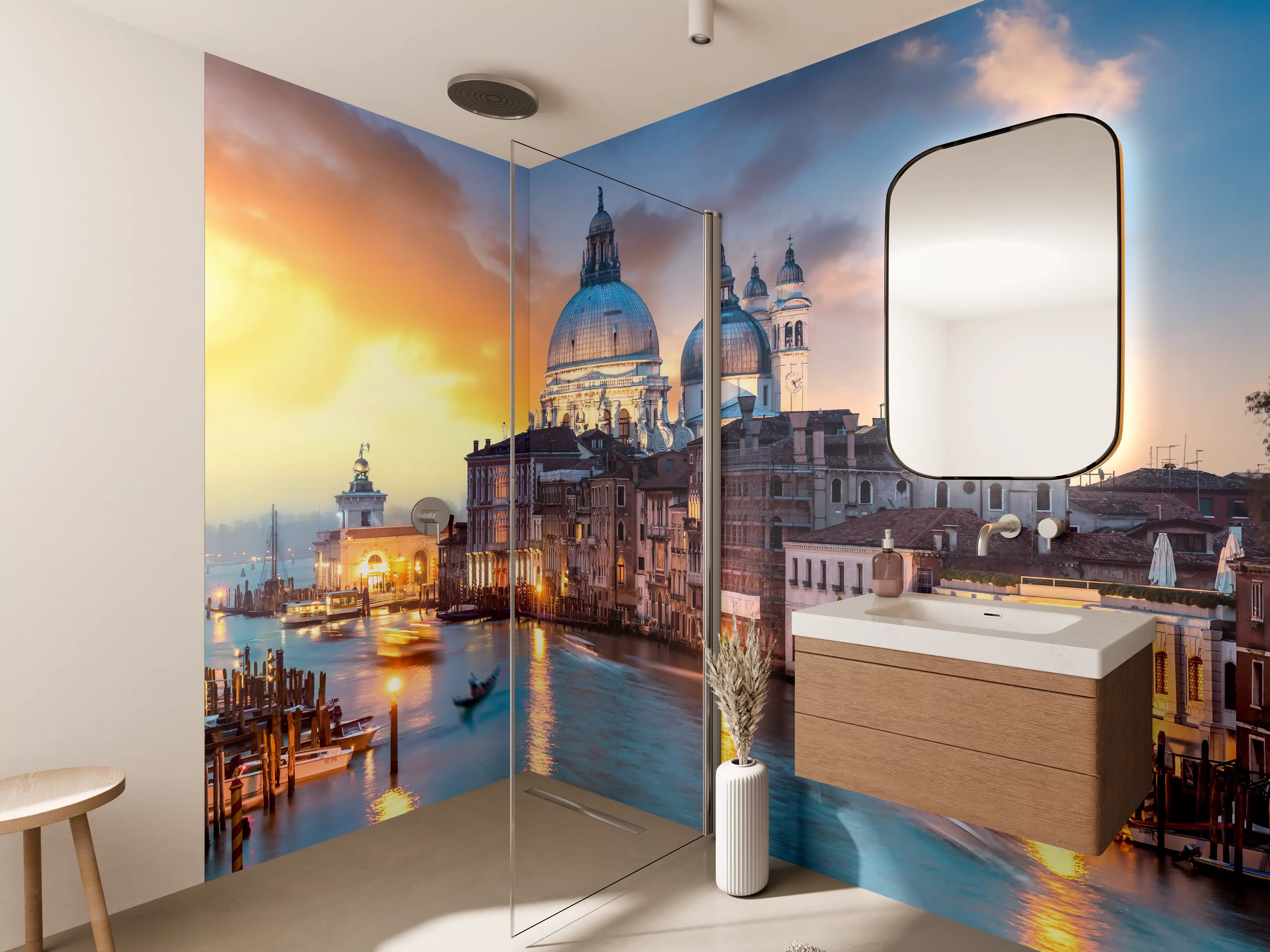 Wandverkleidung Bad - Sonnenuntergang am Canal Grande - Venedig 2
