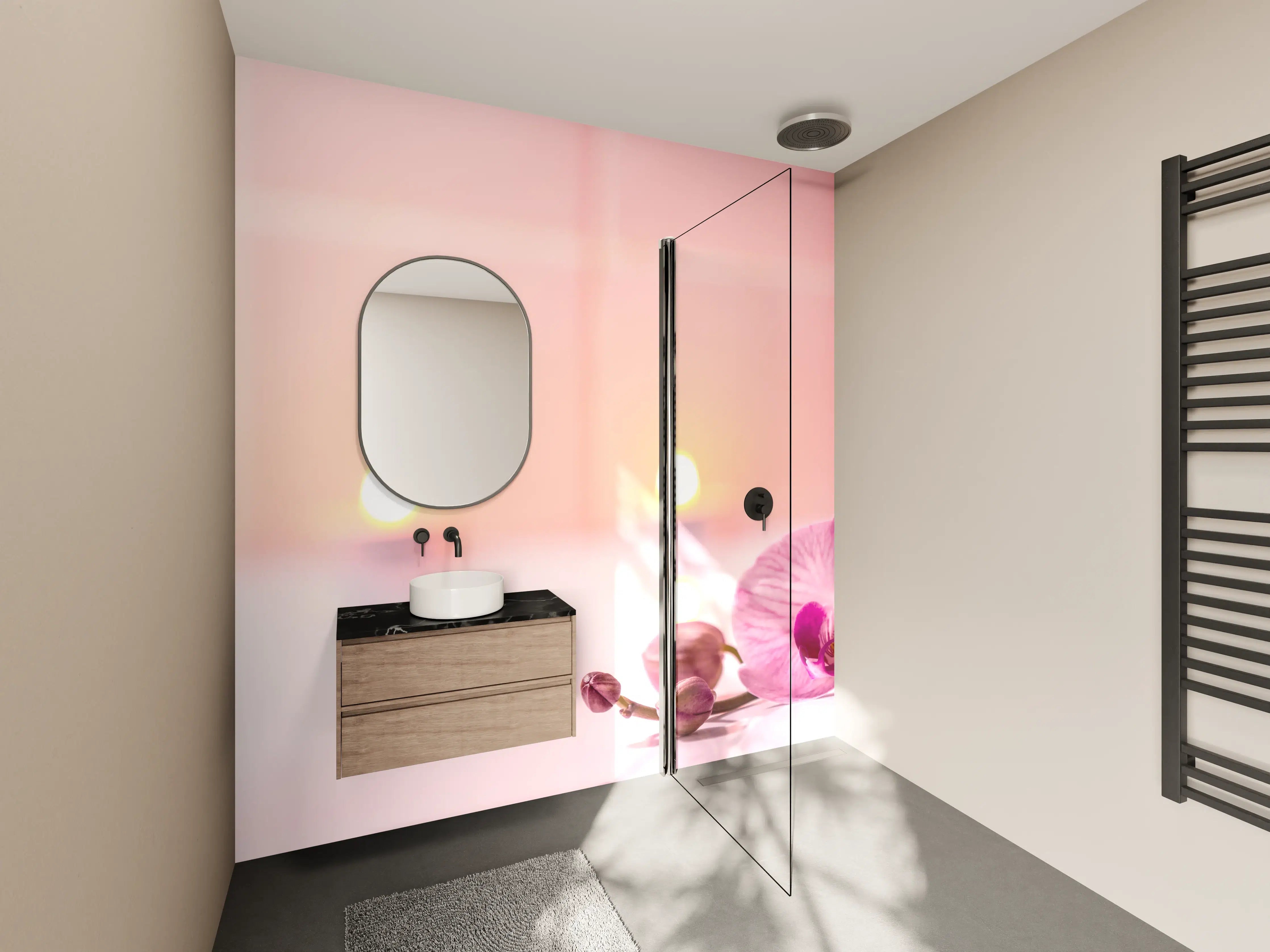 Wandverkleidung Bad - Spa-Stillleben