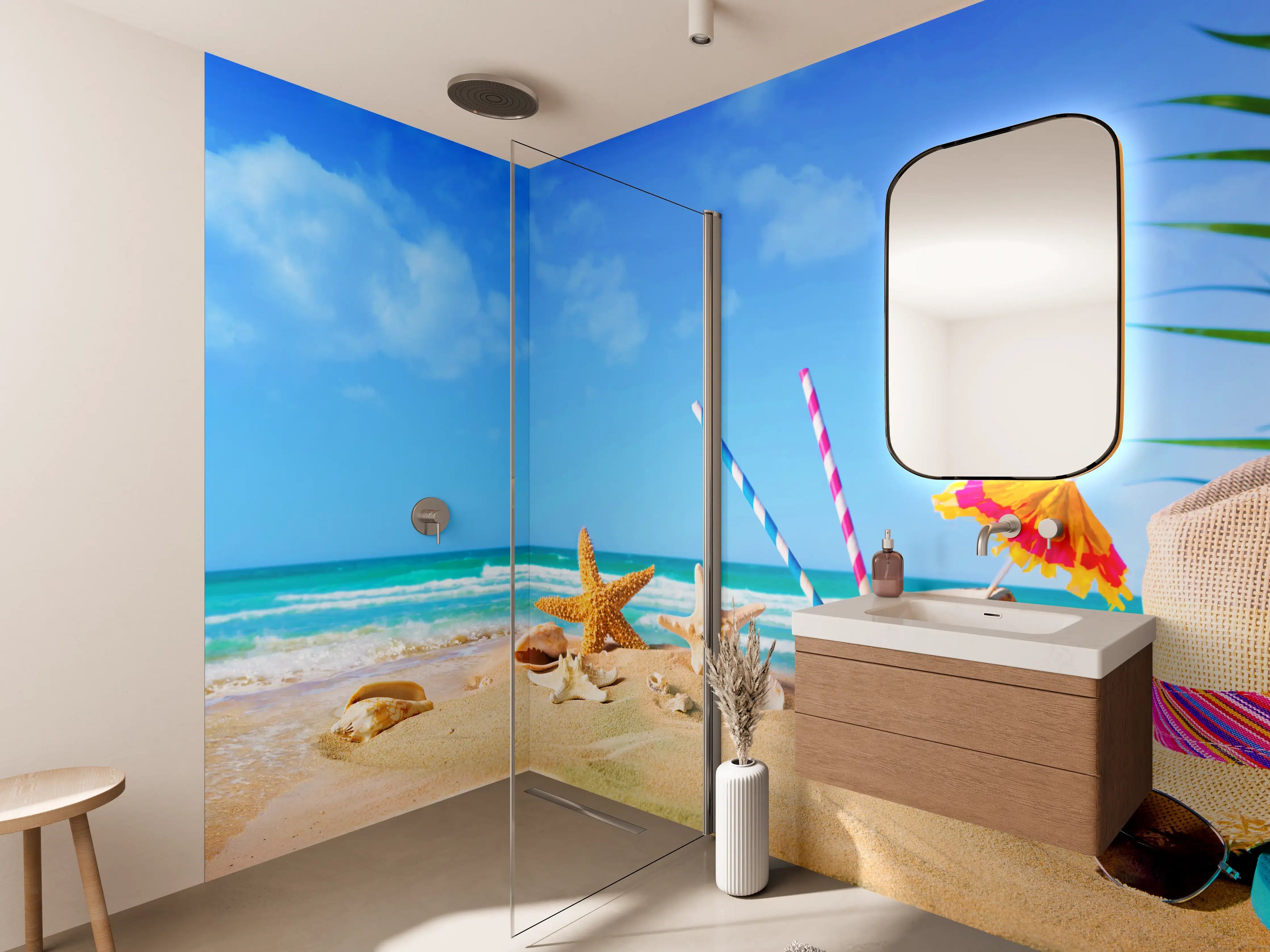 Wandverkleidung Bad - Strandaccesoires