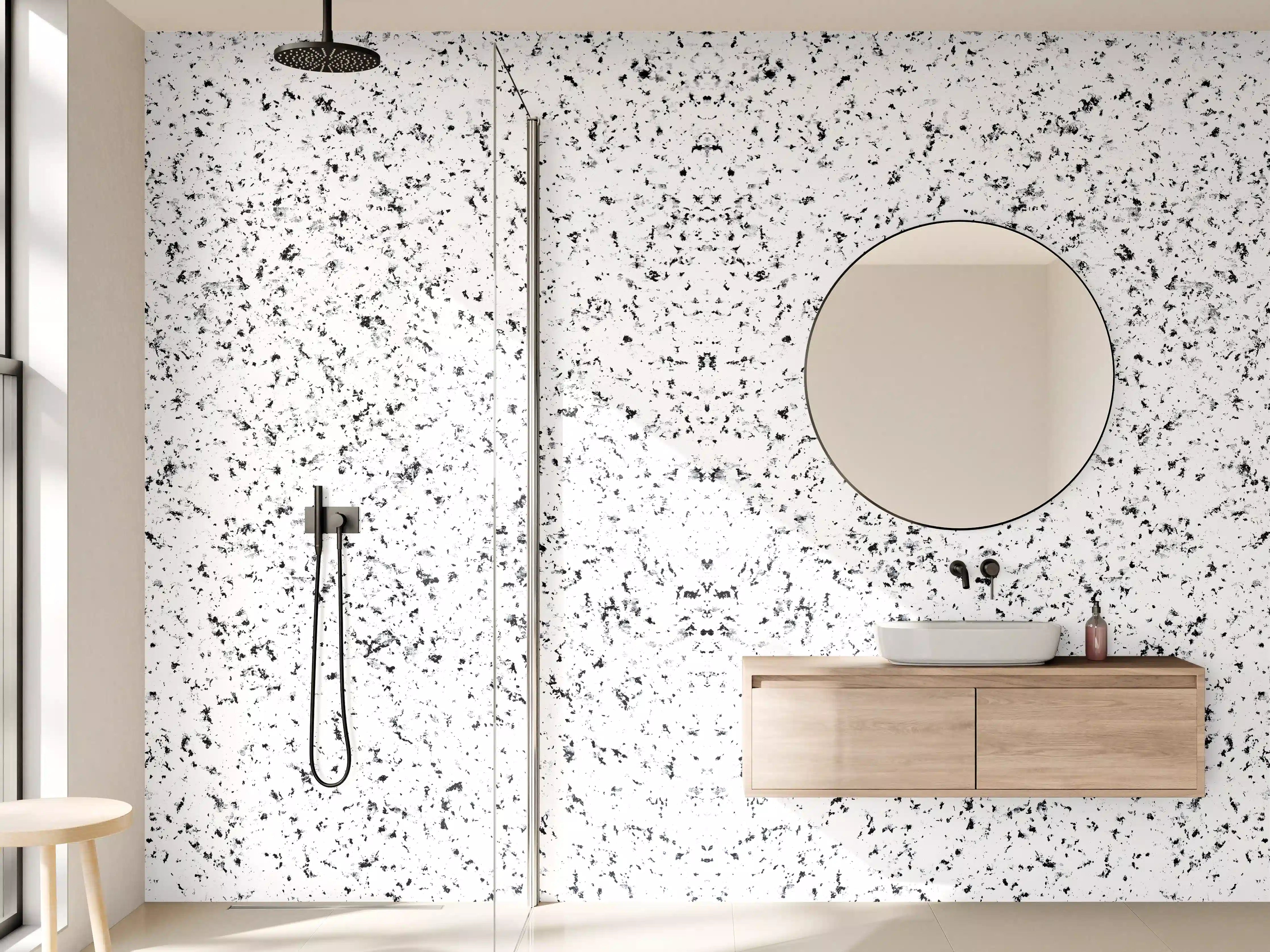 Wandverkleidung Bad - Terrazzo Granit Textur