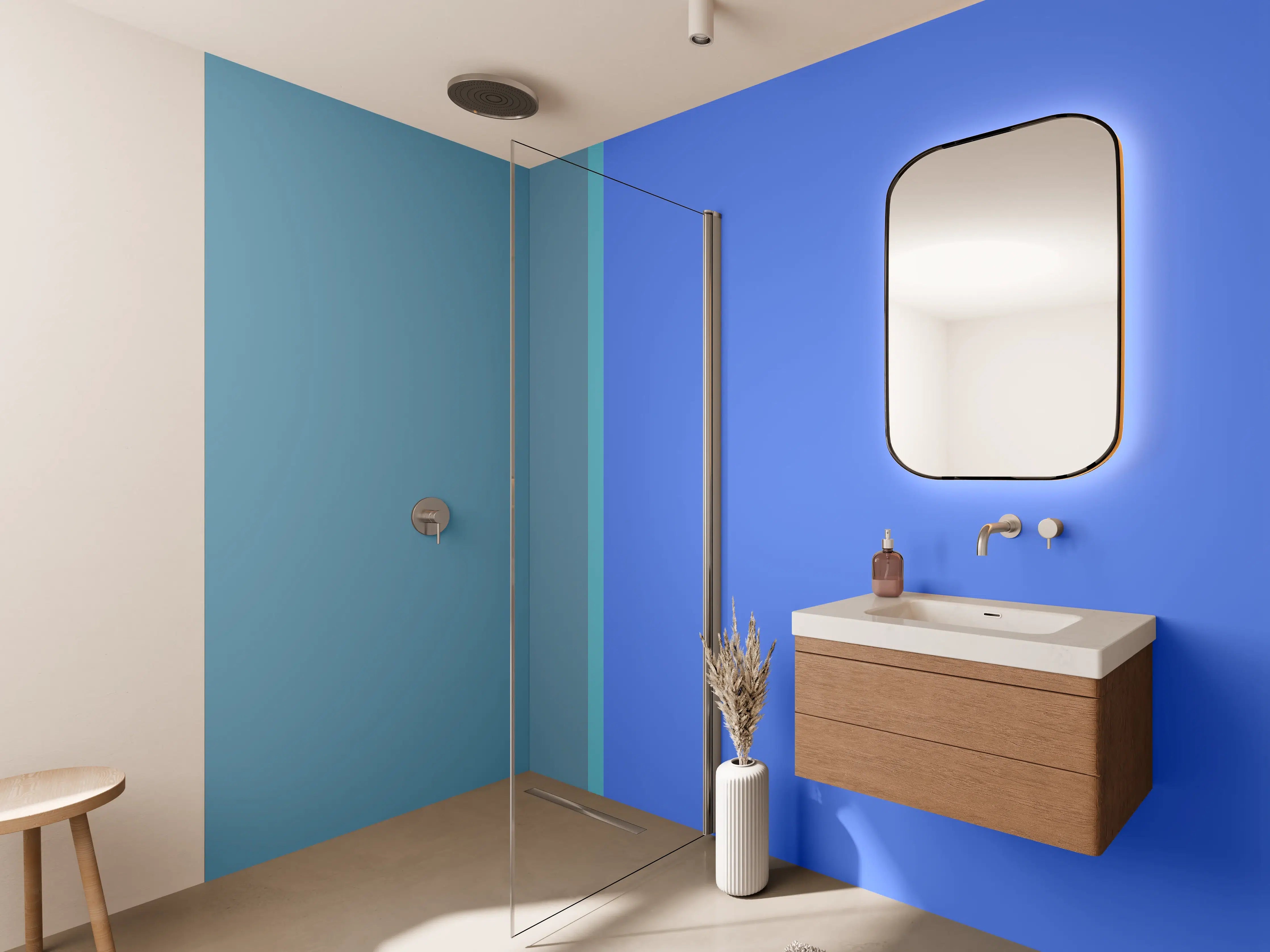 Wandverkleidung Bad - The Blues - Easy Vertical - Cornflower