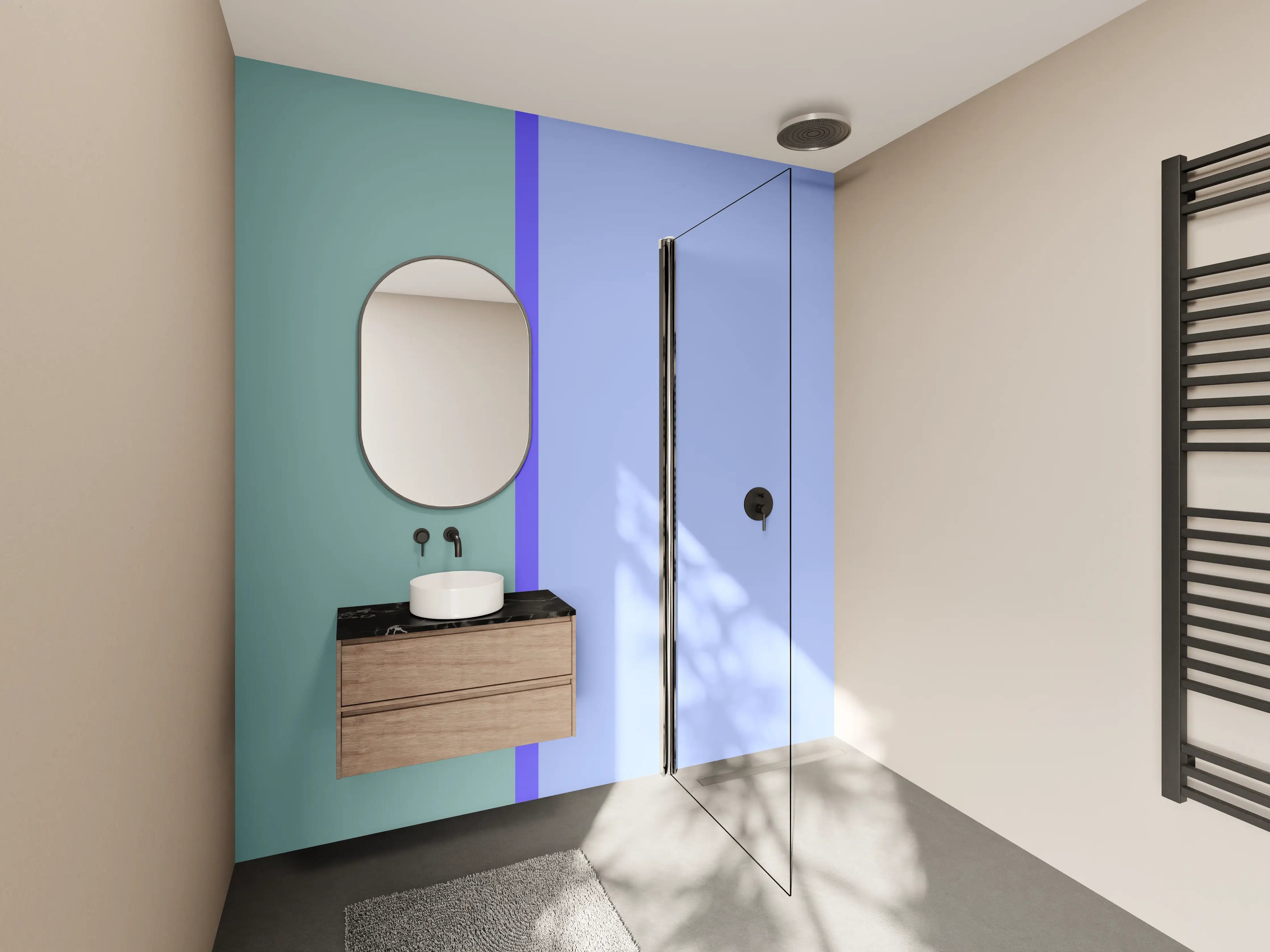 Wandverkleidung Bad - The Blues - Easy Vertical - Lavender