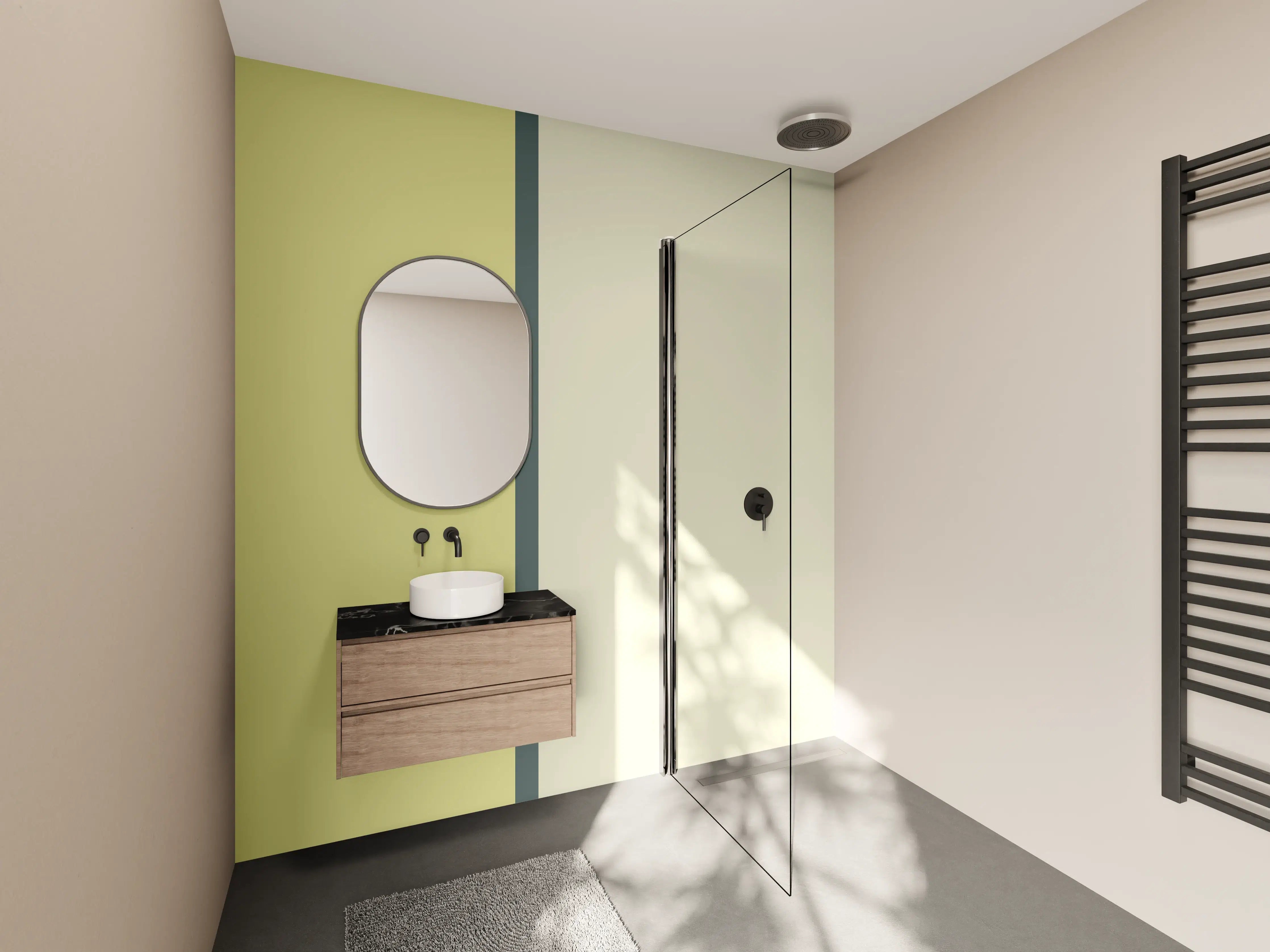 Wandverkleidung Bad - The Greens - Easy Vertical - Pistachio