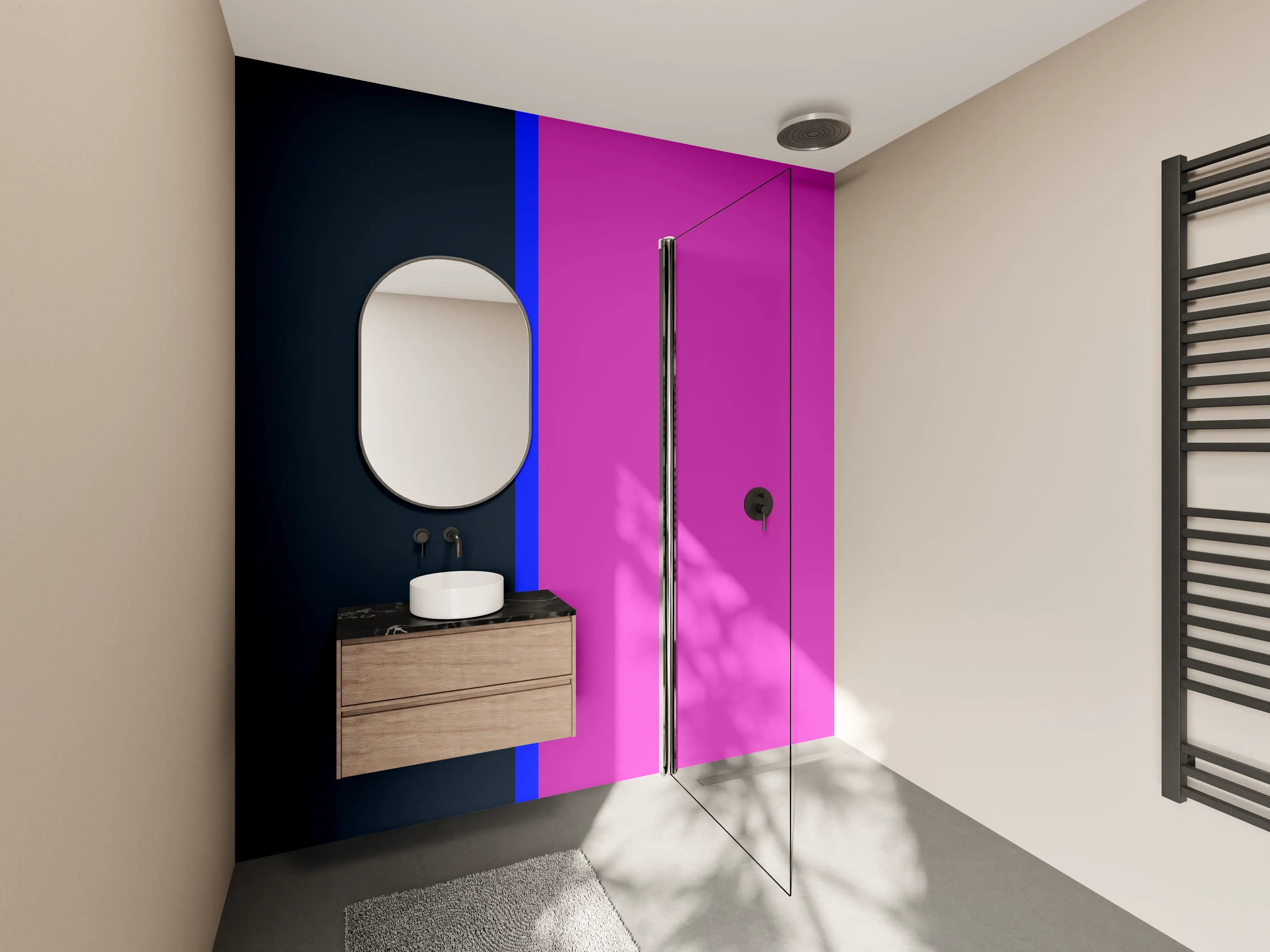Wandverkleidung Bad - The Neons - Easy Vertikal - Luna