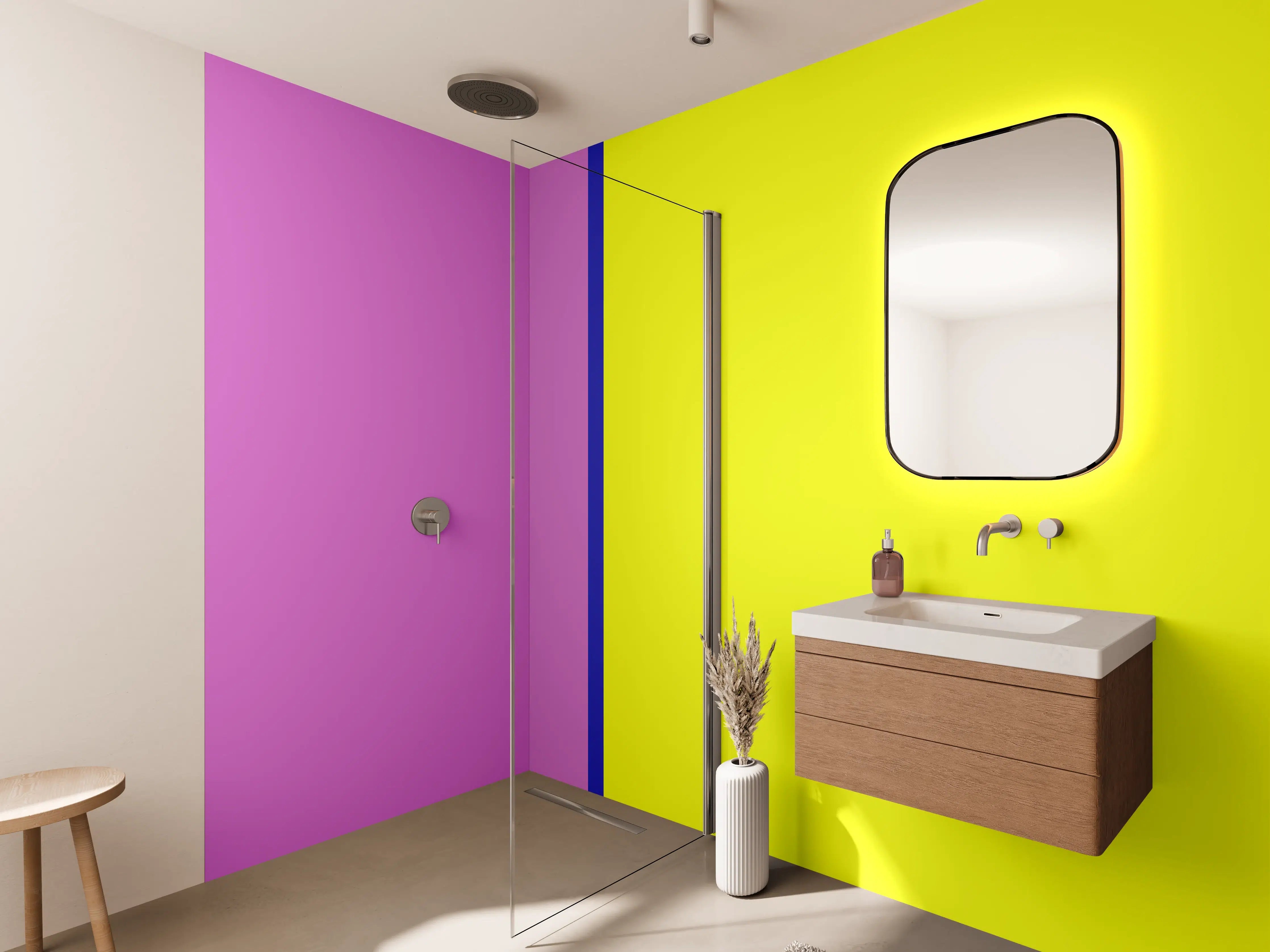 Wandverkleidung Bad - The Neons - Easy Vertikal - Stellar