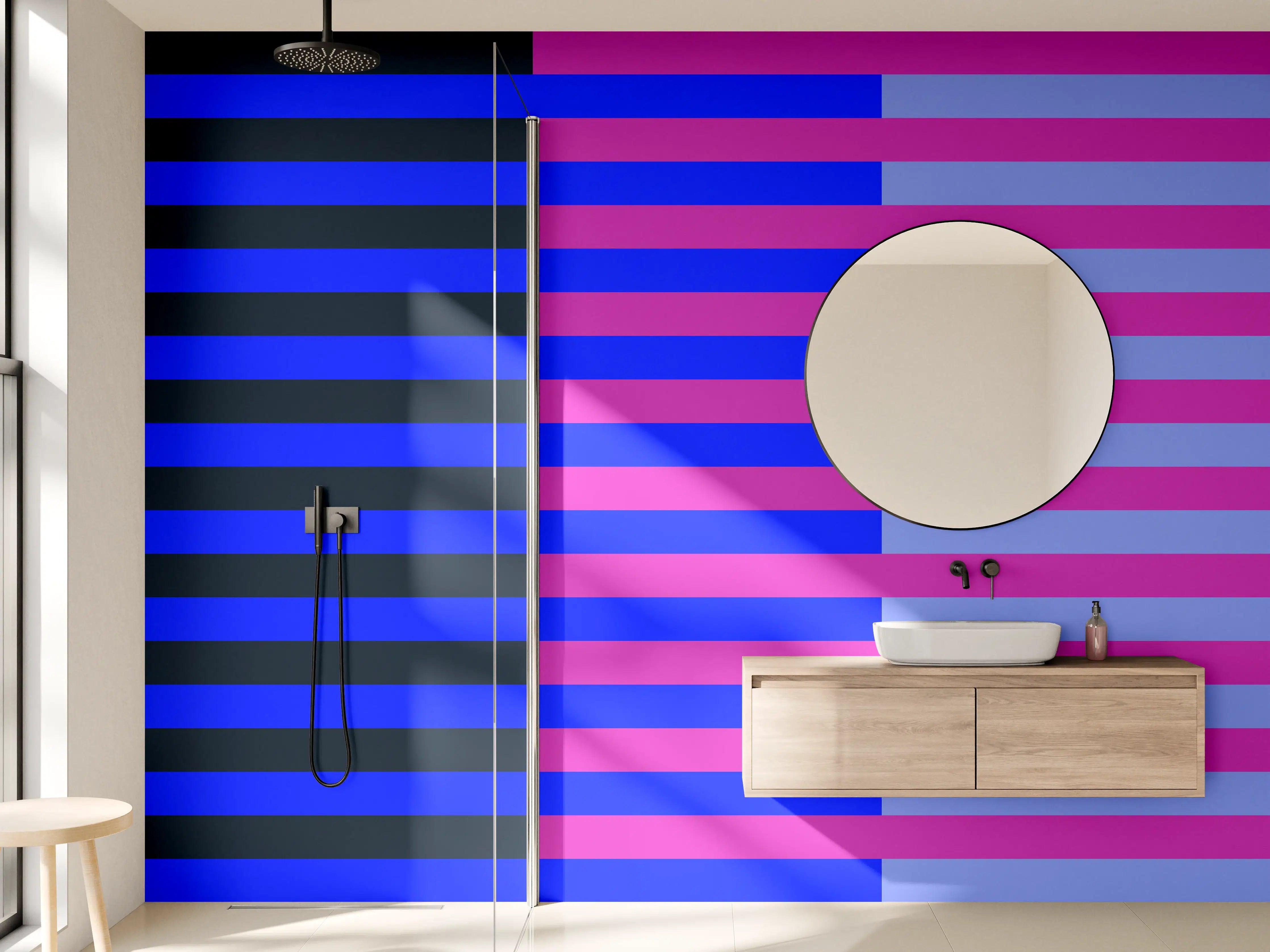 Wandverkleidung Bad - The Neons - Multy Stripes - Luna