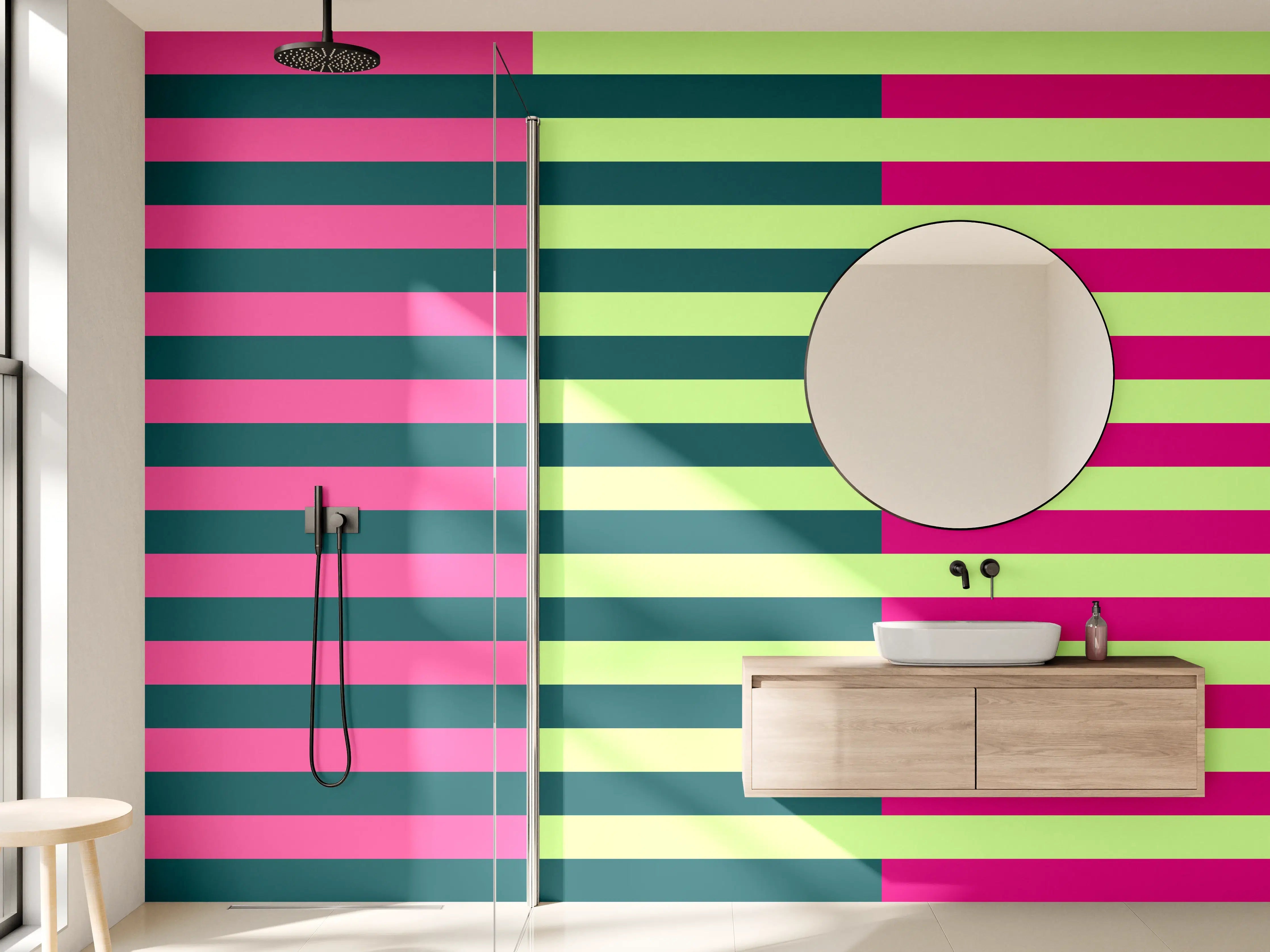 Wandverkleidung Bad - The Neons - Multy Stripes - Lyra