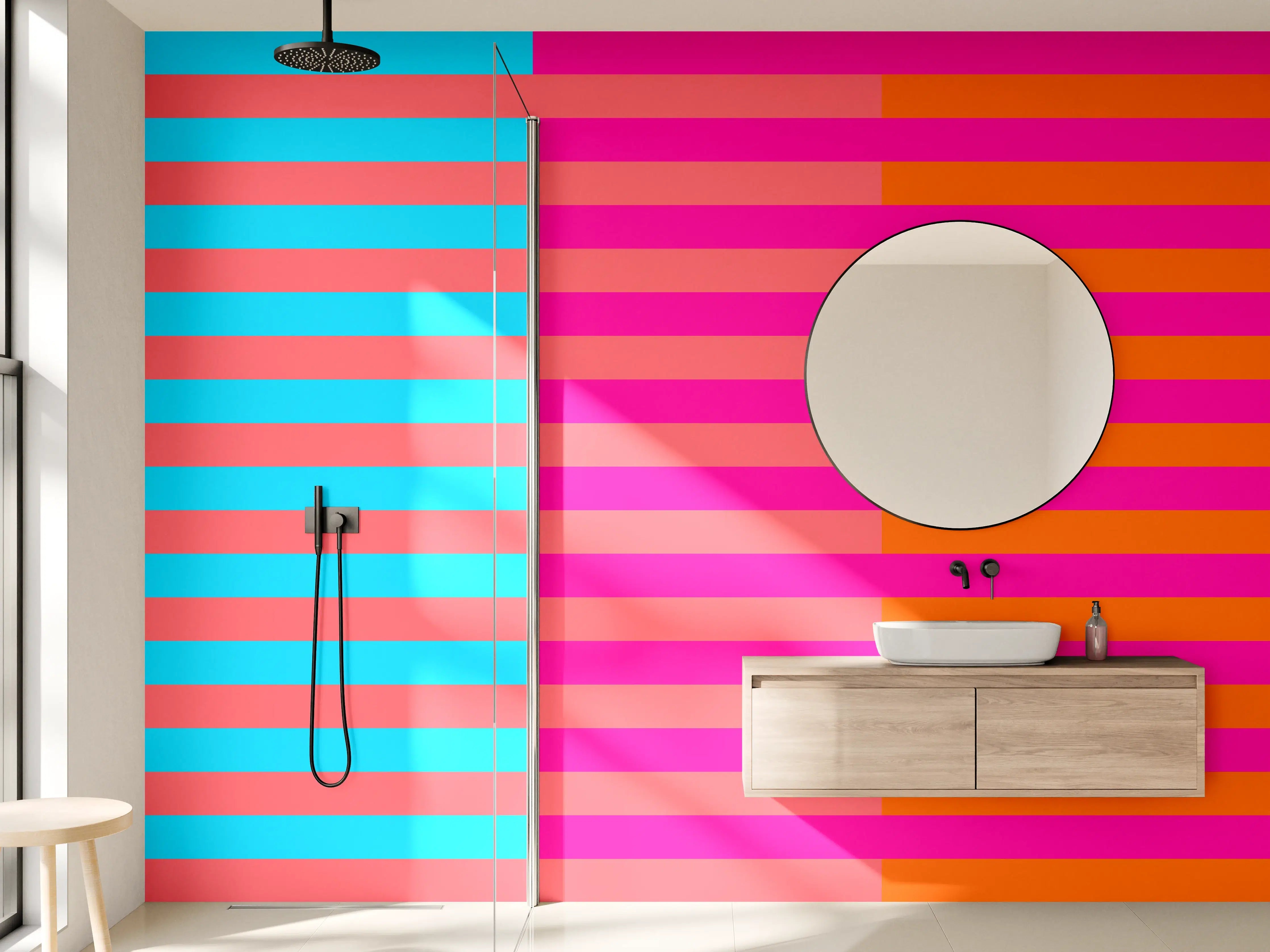 Wandverkleidung Bad - The Neons - Multy Stripes - Nova