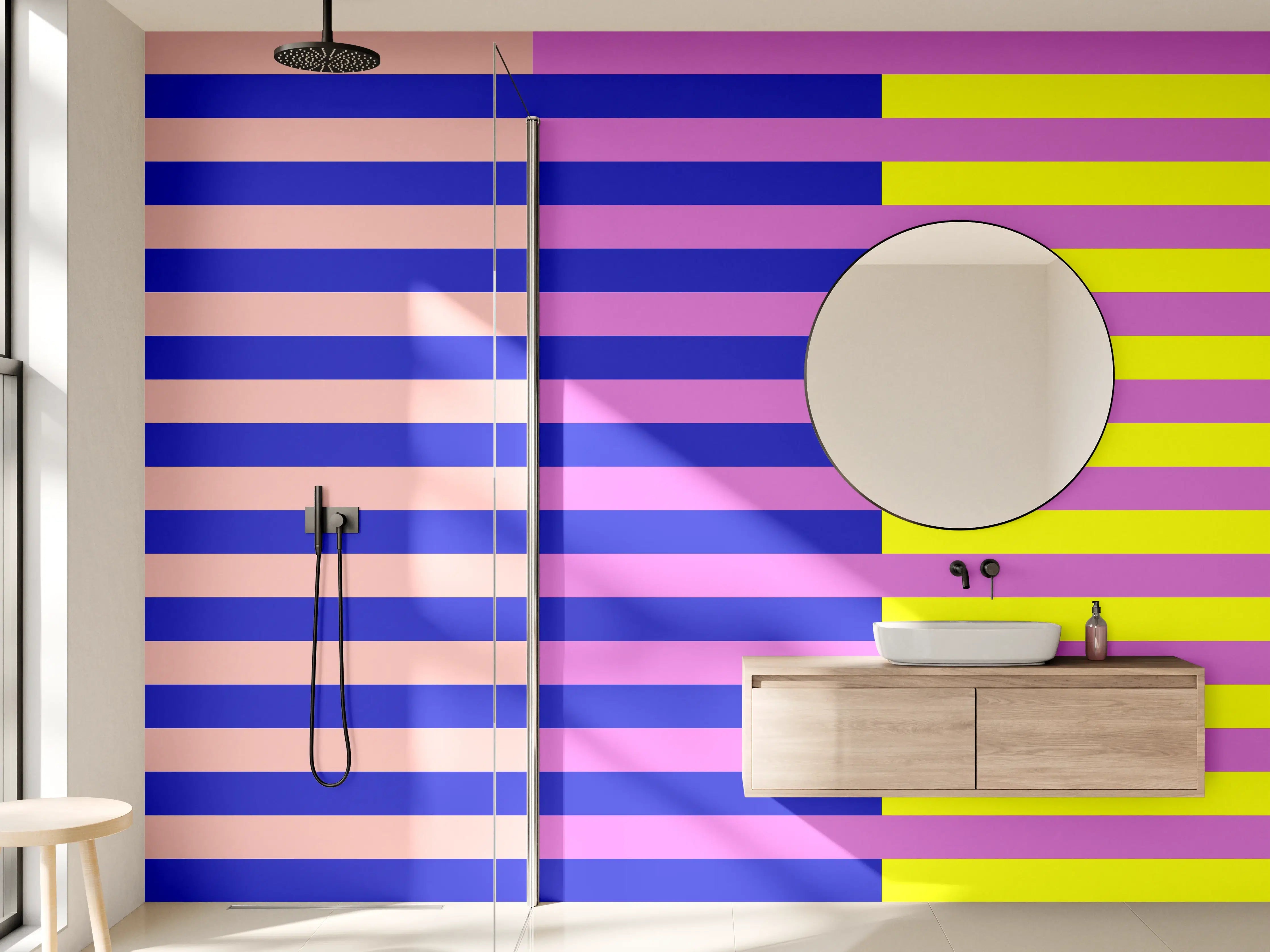 Wandverkleidung Bad - The Neons - Multy Stripes - Stellar