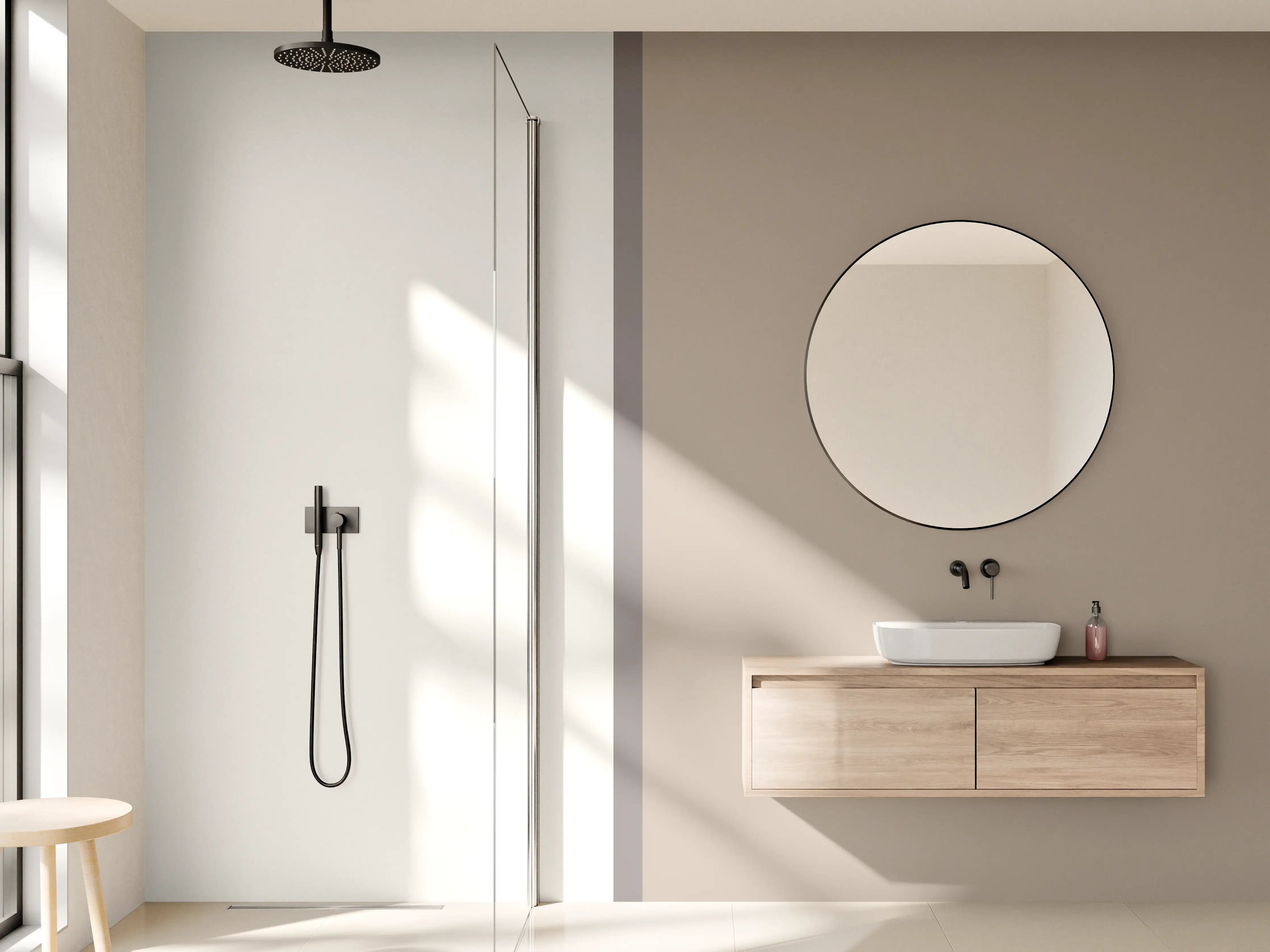 Wandverkleidung Bad - The Nudes - Easy Vertikal - Fog