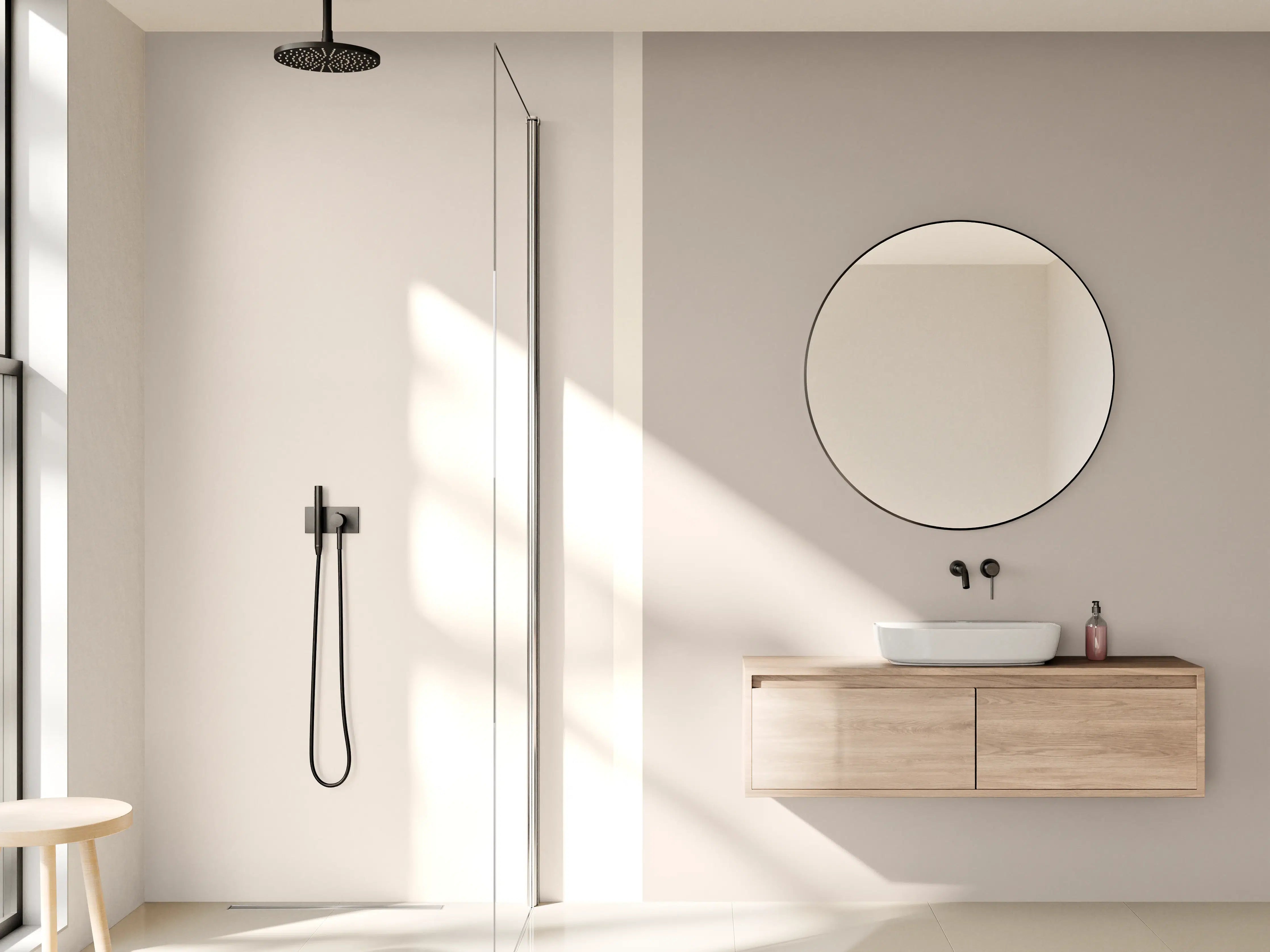 Wandverkleidung Bad - The Nudes - Easy Vertikal - Latte