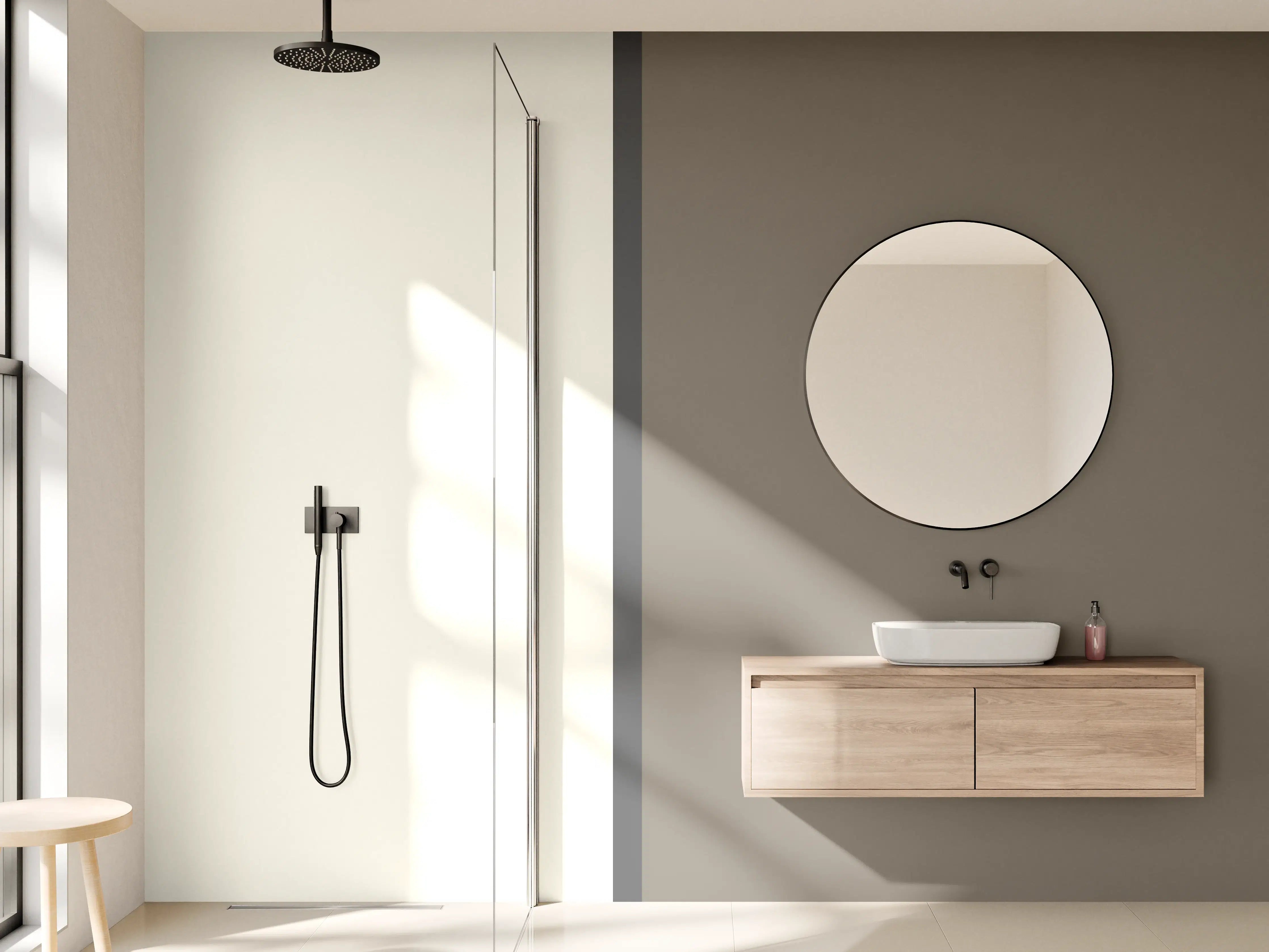 Wandverkleidung Bad - The Nudes - Easy Vertikal - Toffee