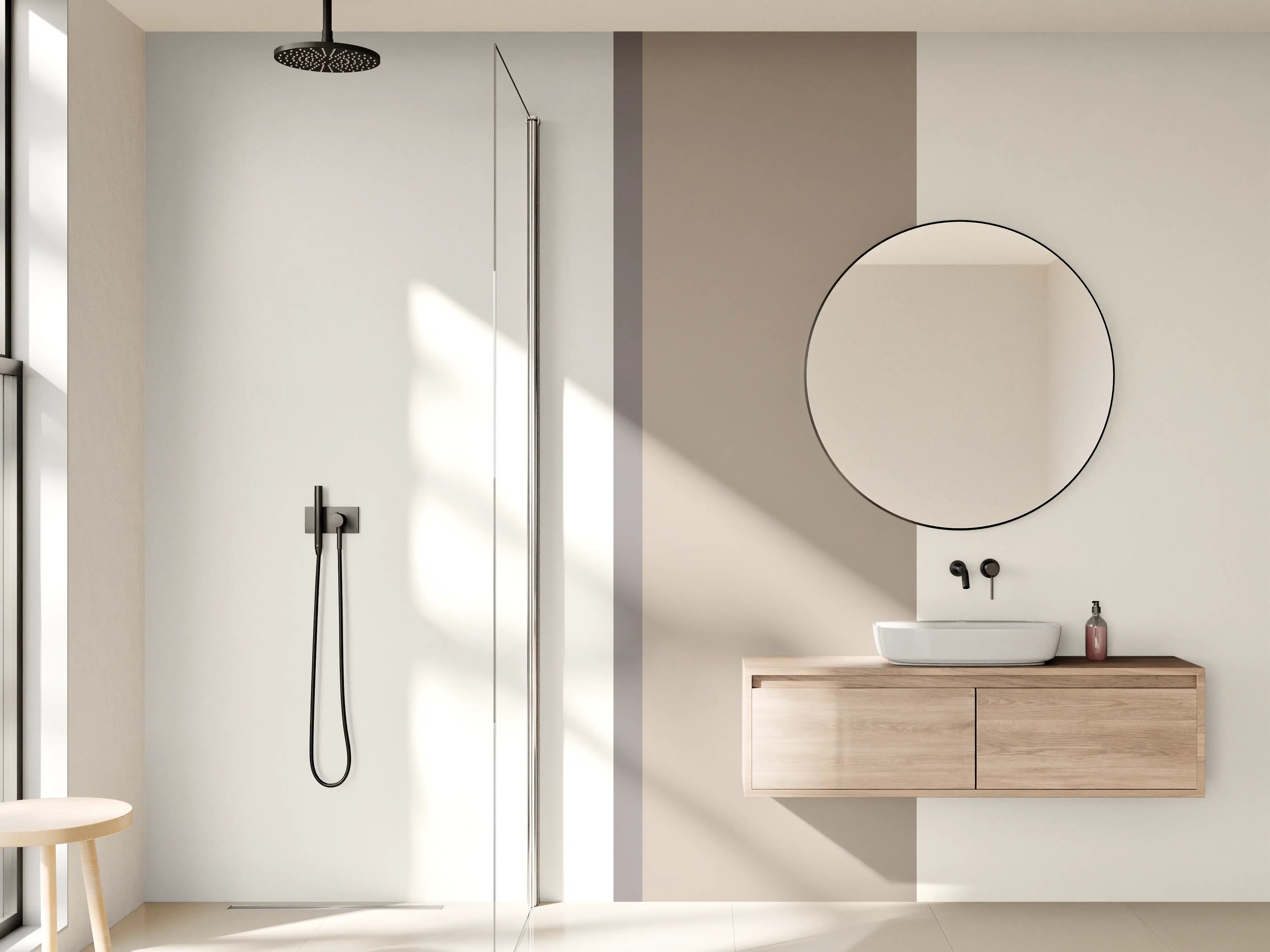 Wandverkleidung Bad - The Nudes - Vertikal - Fog