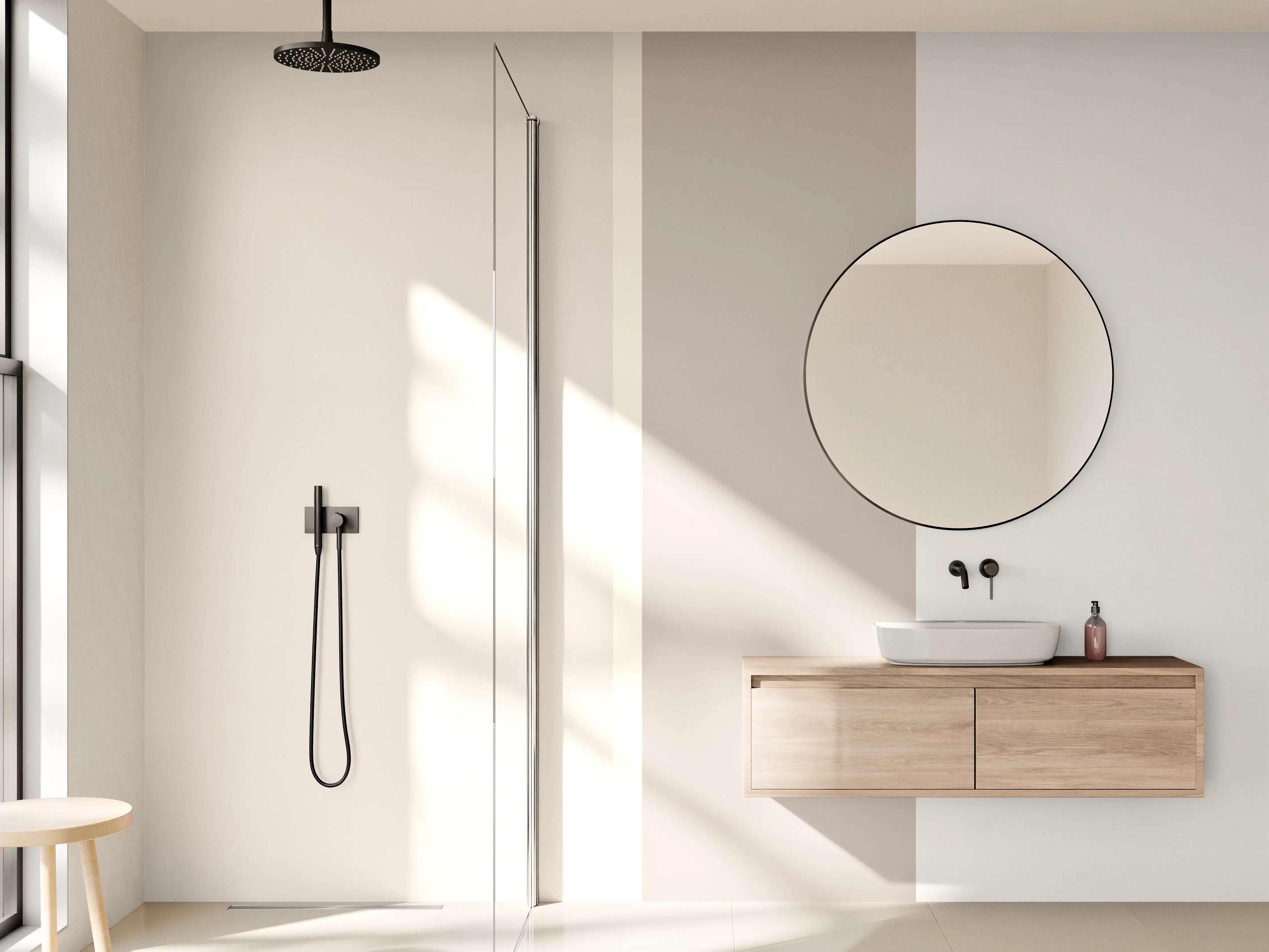 Wandverkleidung Bad - The Nudes - Vertikal - Latte