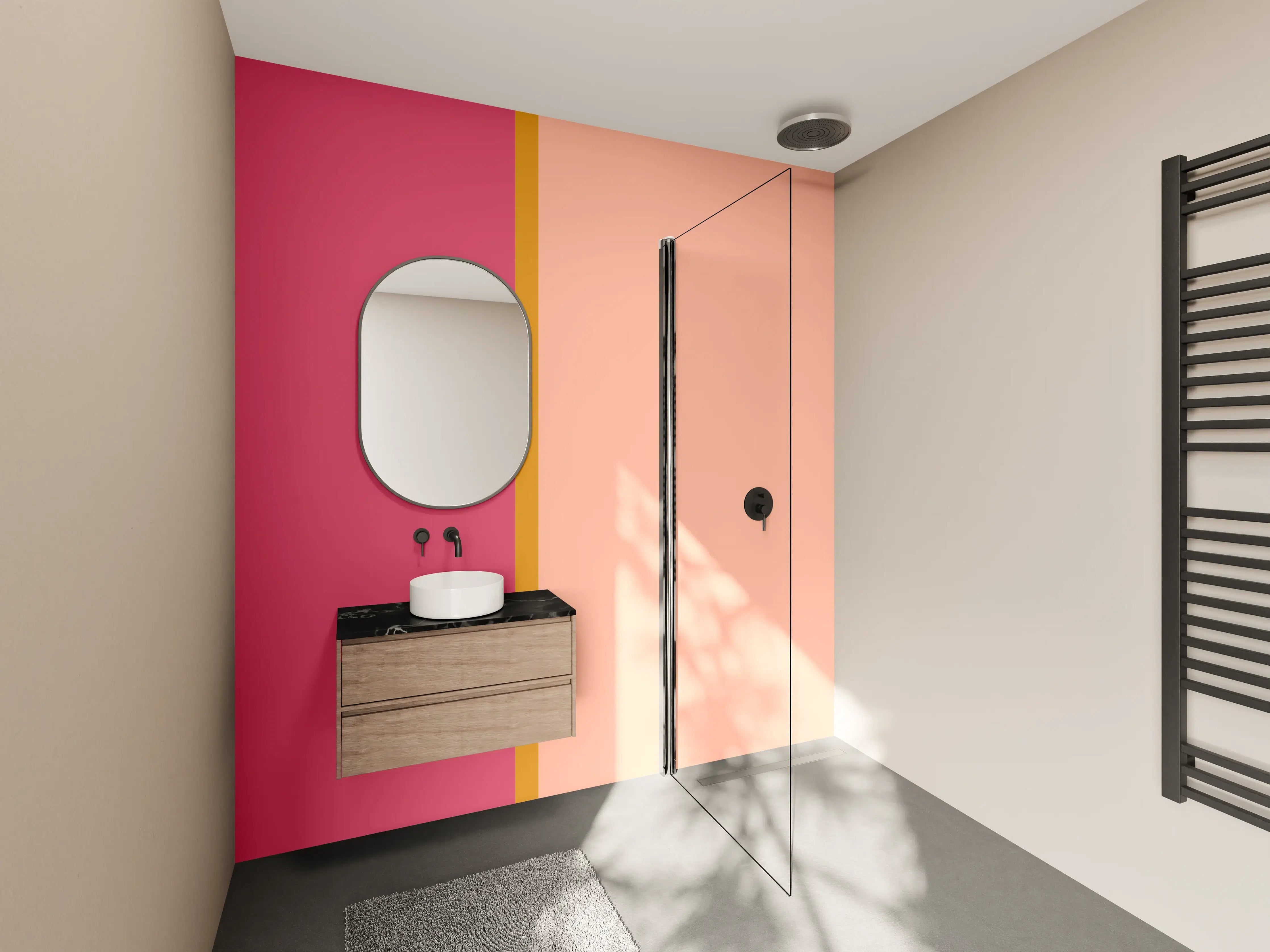 Wandverkleidung Bad - The Oranges - Easy Vertical - Cotton Candy