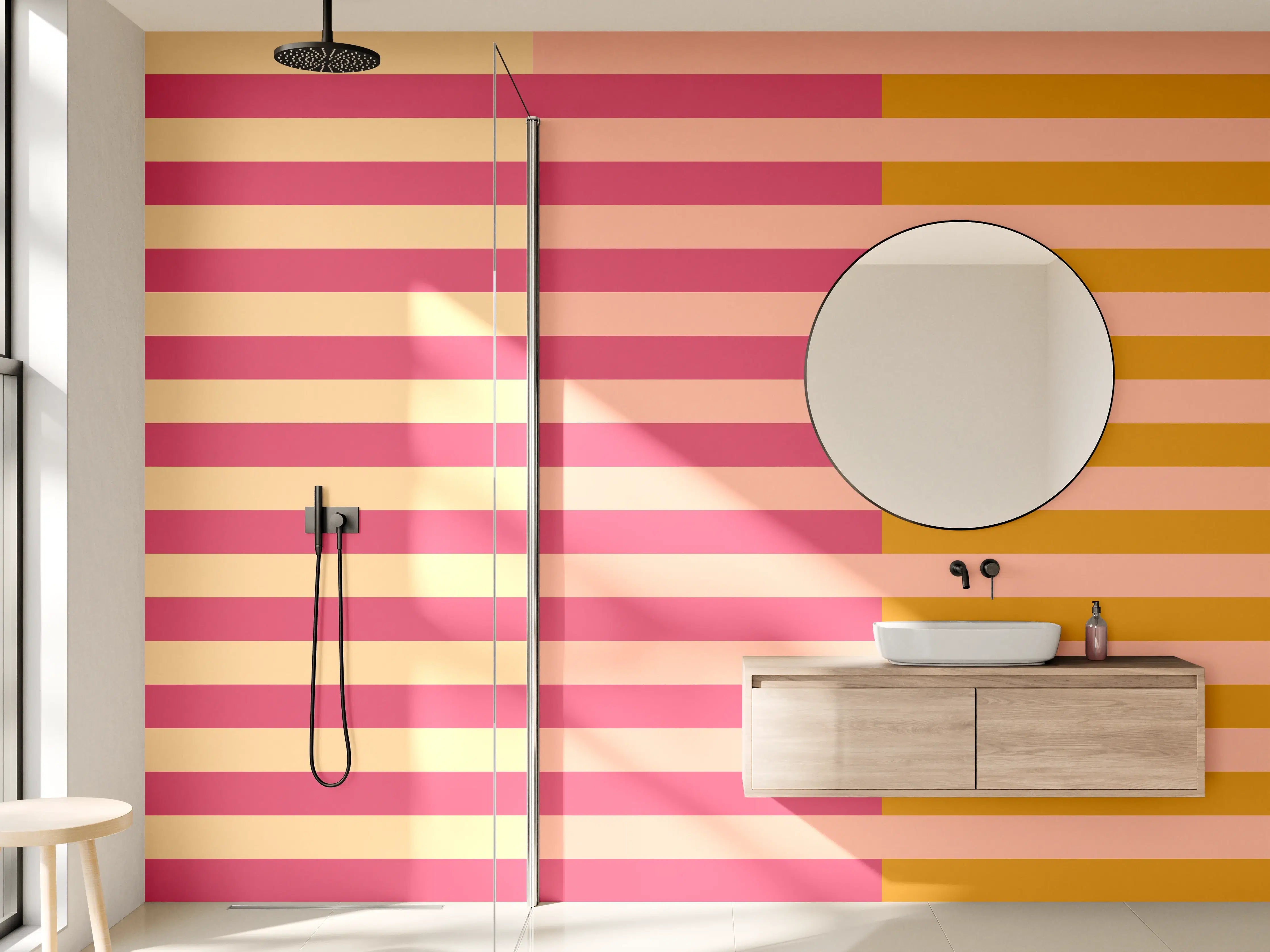 Wandverkleidung Bad - The Oranges - Multy Stripes - Cotton Candy