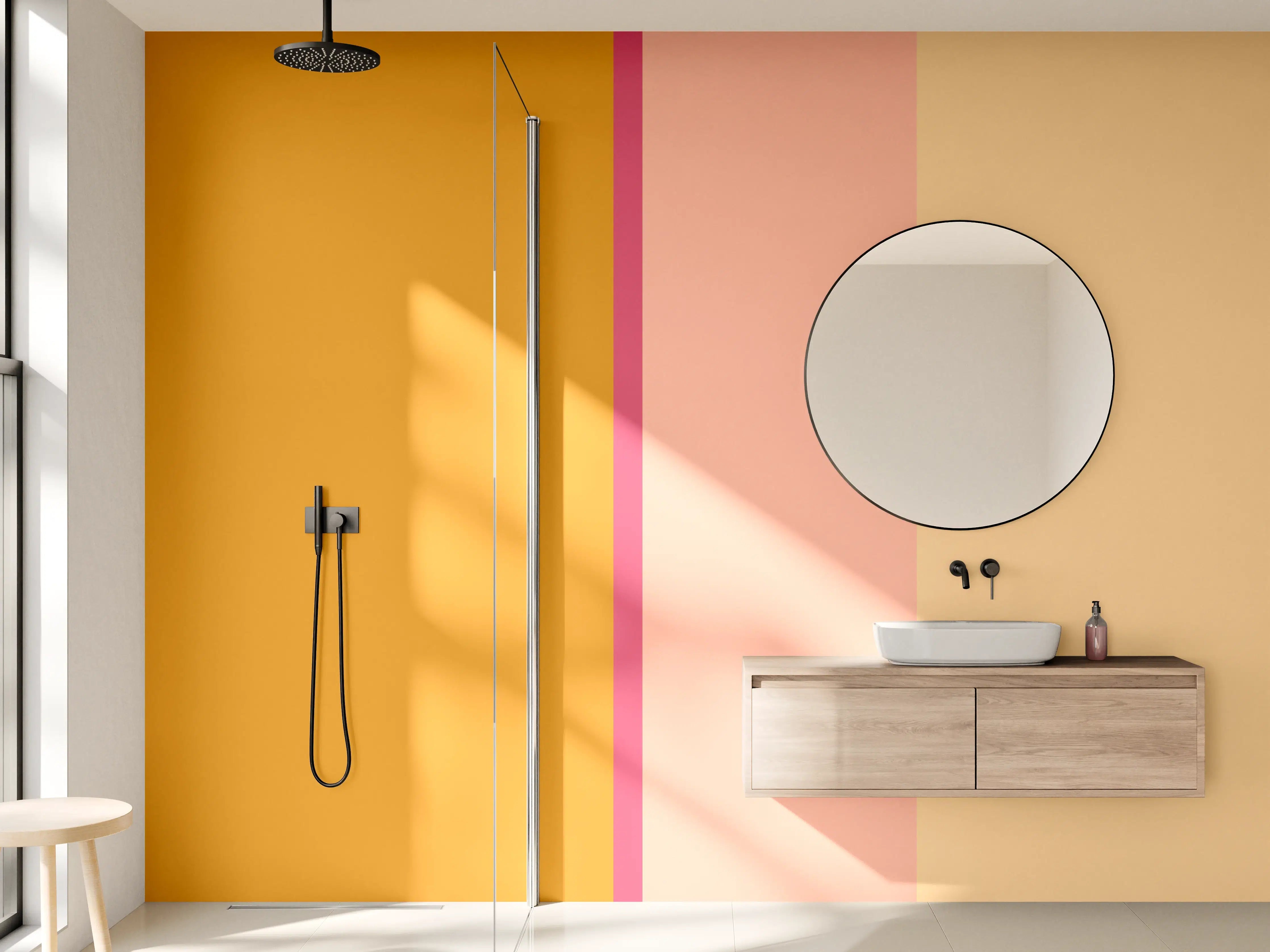 Wandverkleidung Bad - The Oranges - Vertical - Cotton Candy