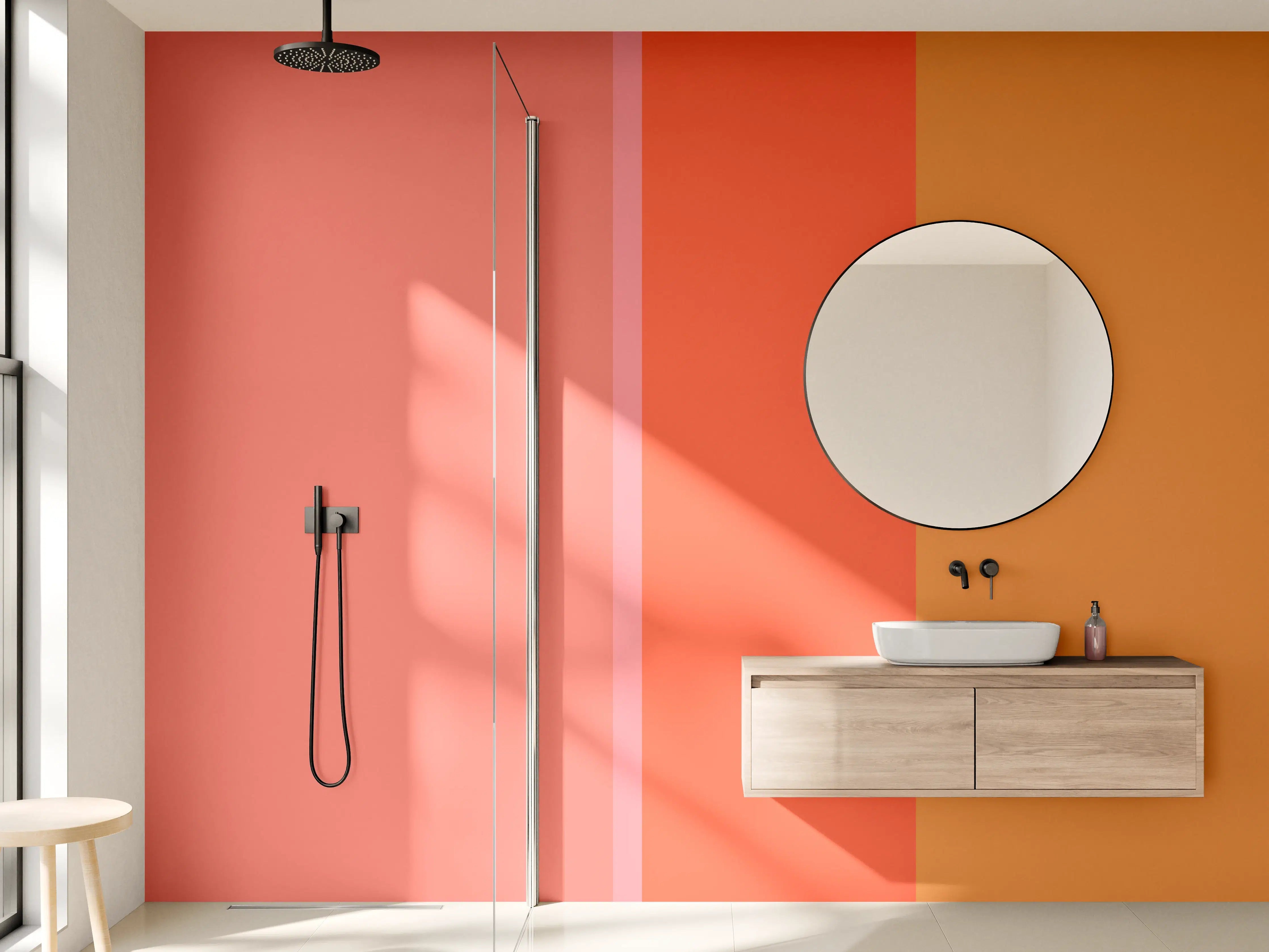 Wandverkleidung Bad - The Oranges - Vertical - Salmon