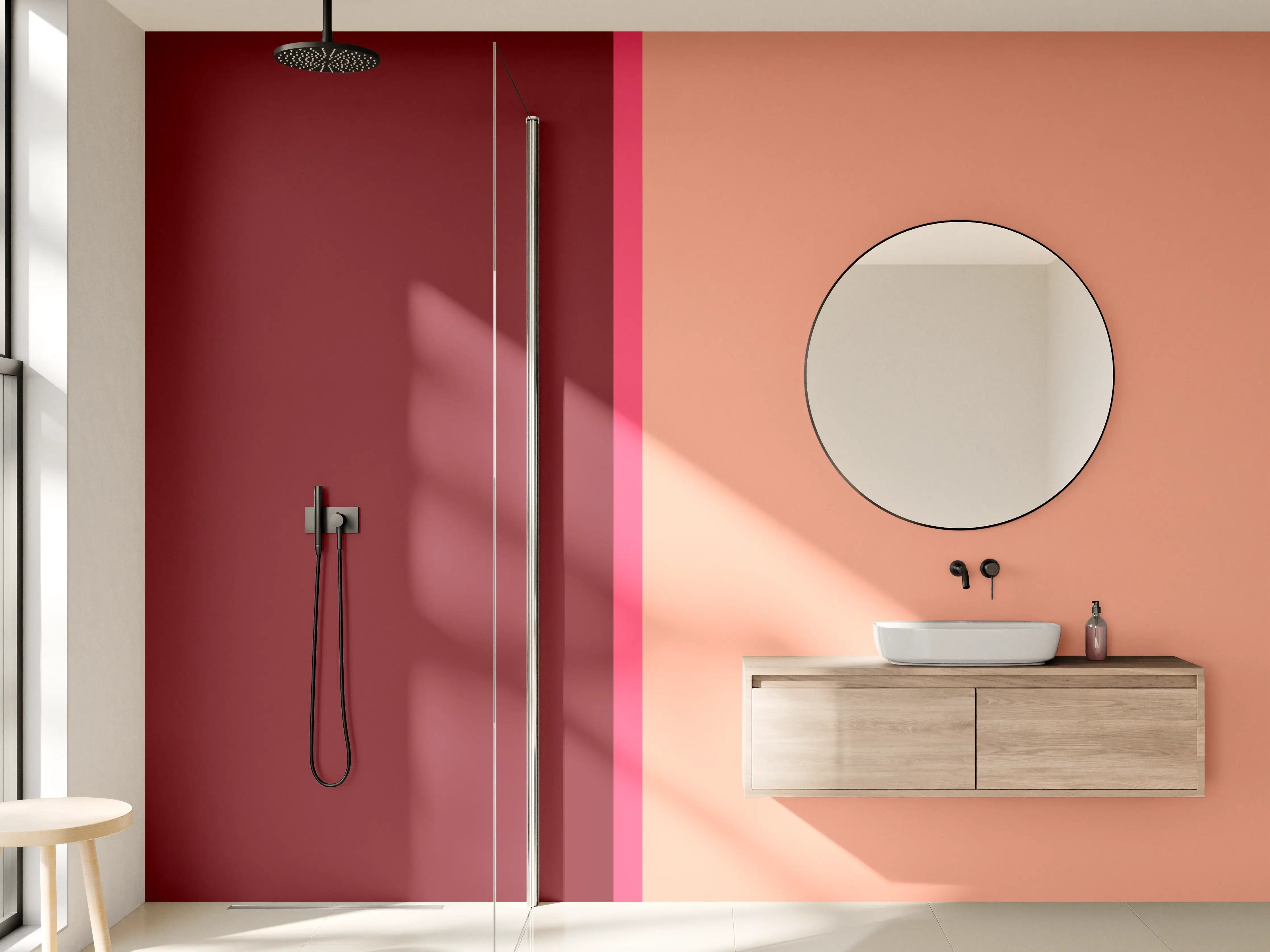 Wandverkleidung Bad - The Reds - Easy Vertikal - Cherry