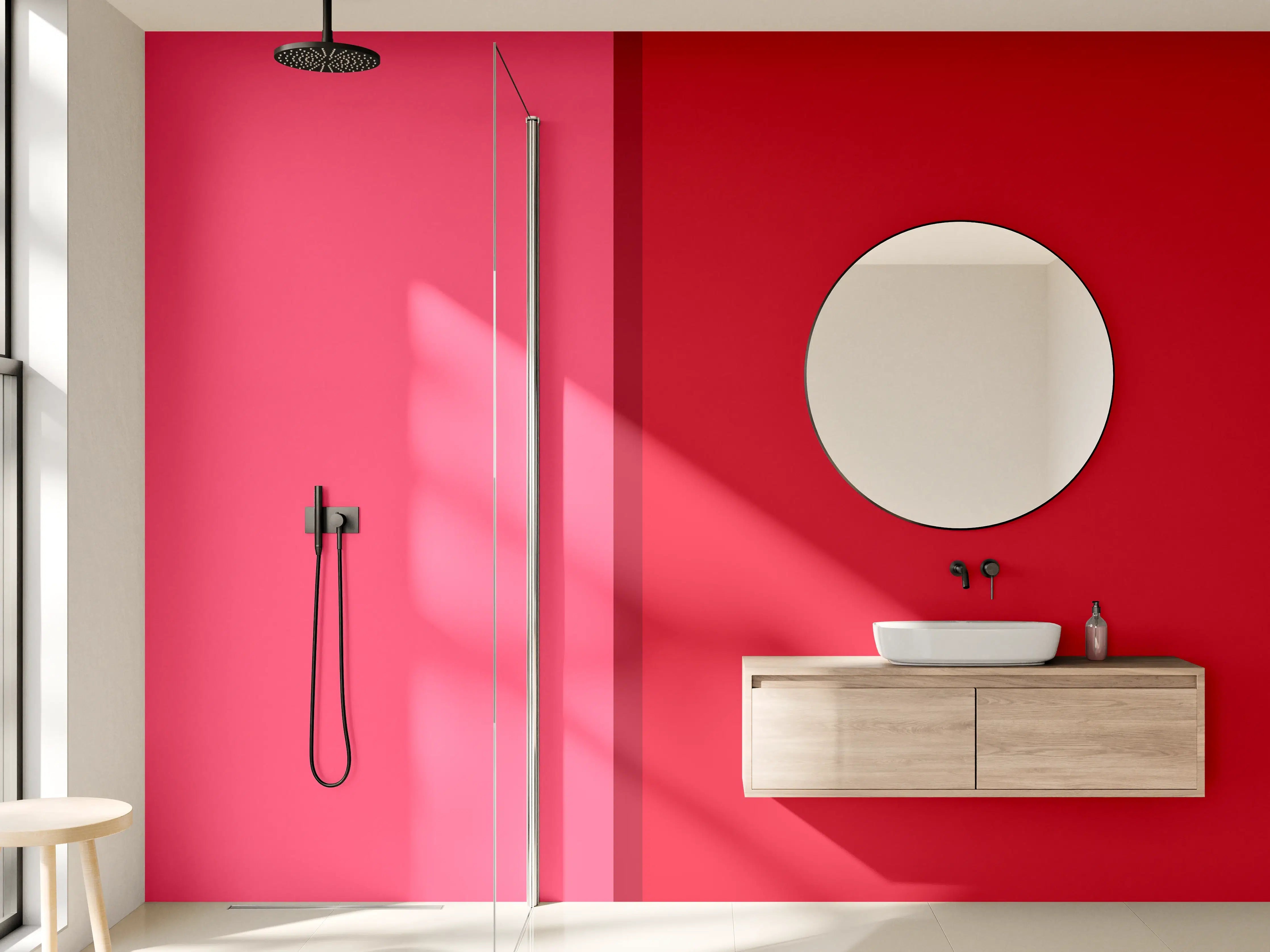 Wandverkleidung Bad - The Reds - Easy Vertikal - Pommagranate