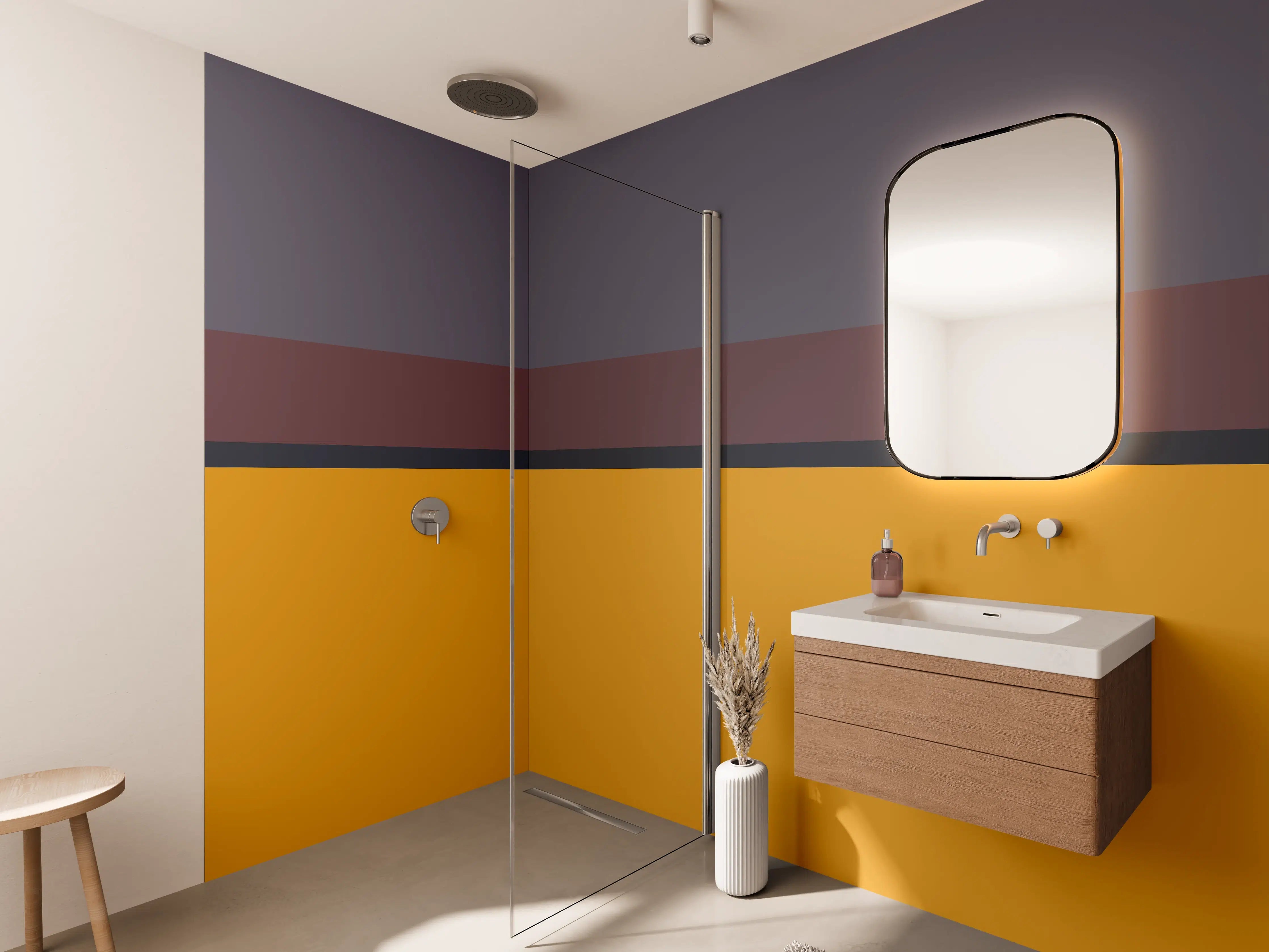 Wandverkleidung Bad - The Retros - Horizontal - Cersai