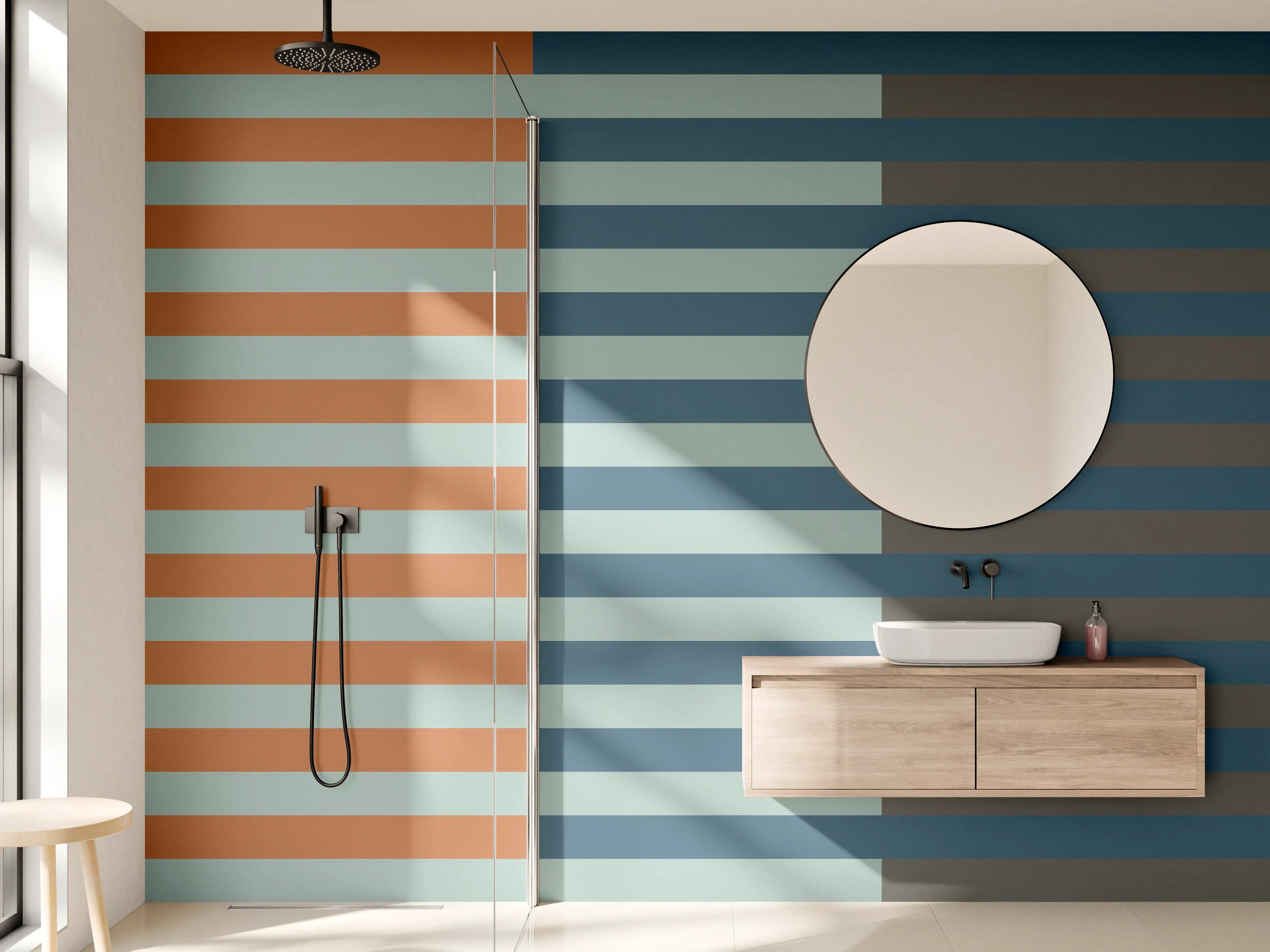 Wandverkleidung Bad - The Retros - Multy Stripes - Jon