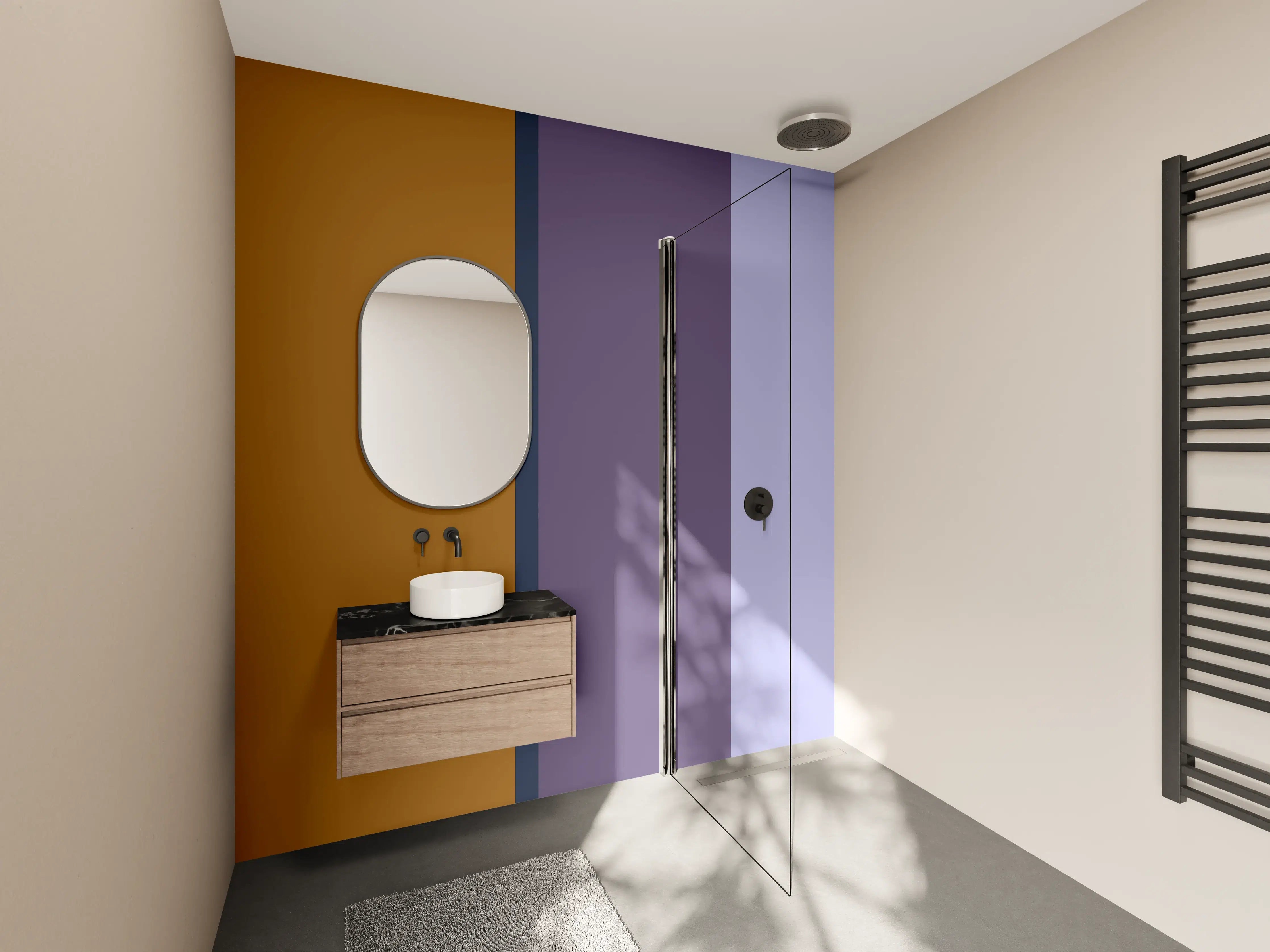 Wandverkleidung Bad - The Retros - Vertikal - Tyrion