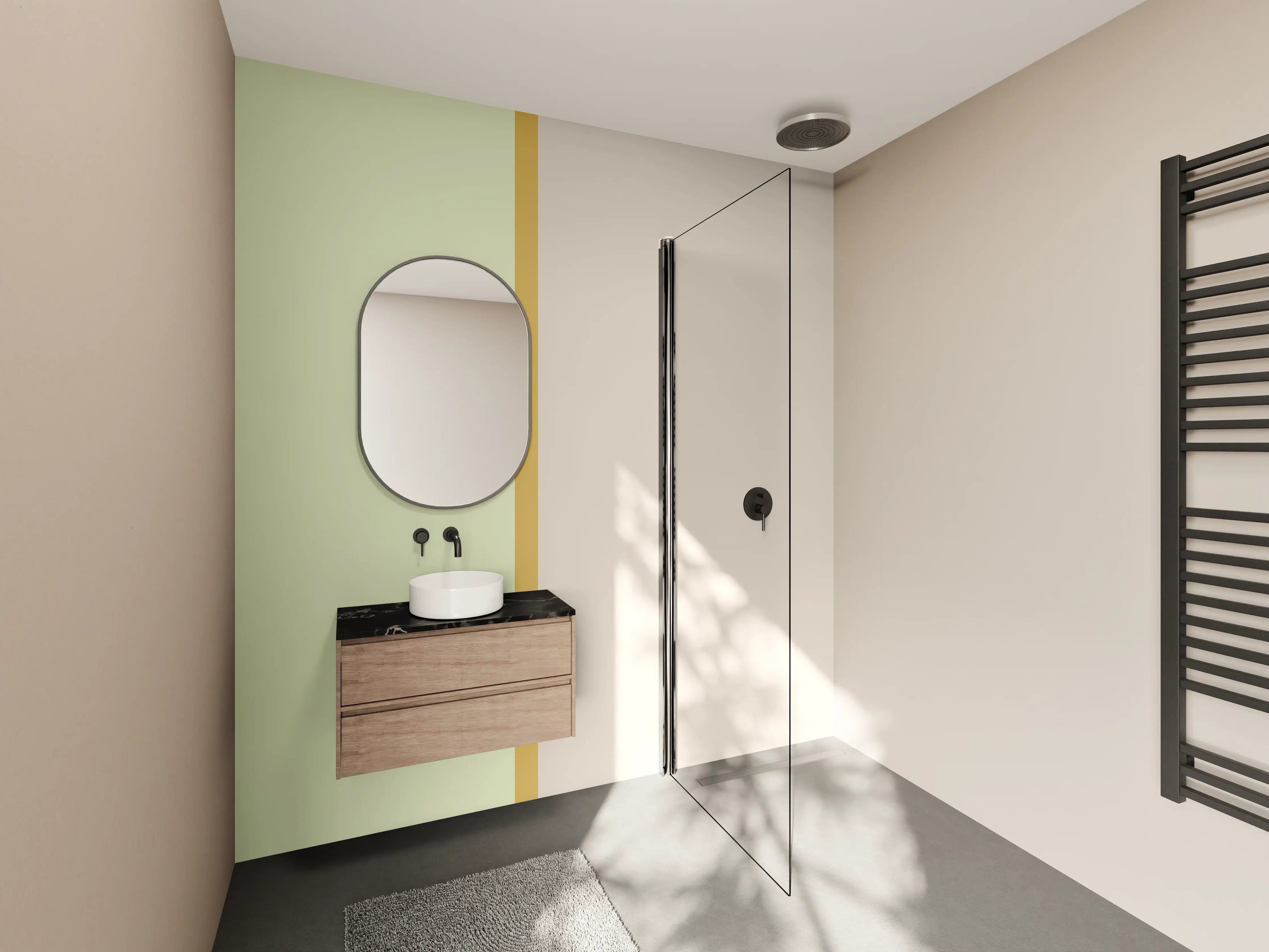 Wandverkleidung Bad - The Springs - Easy Vertikal - Birch